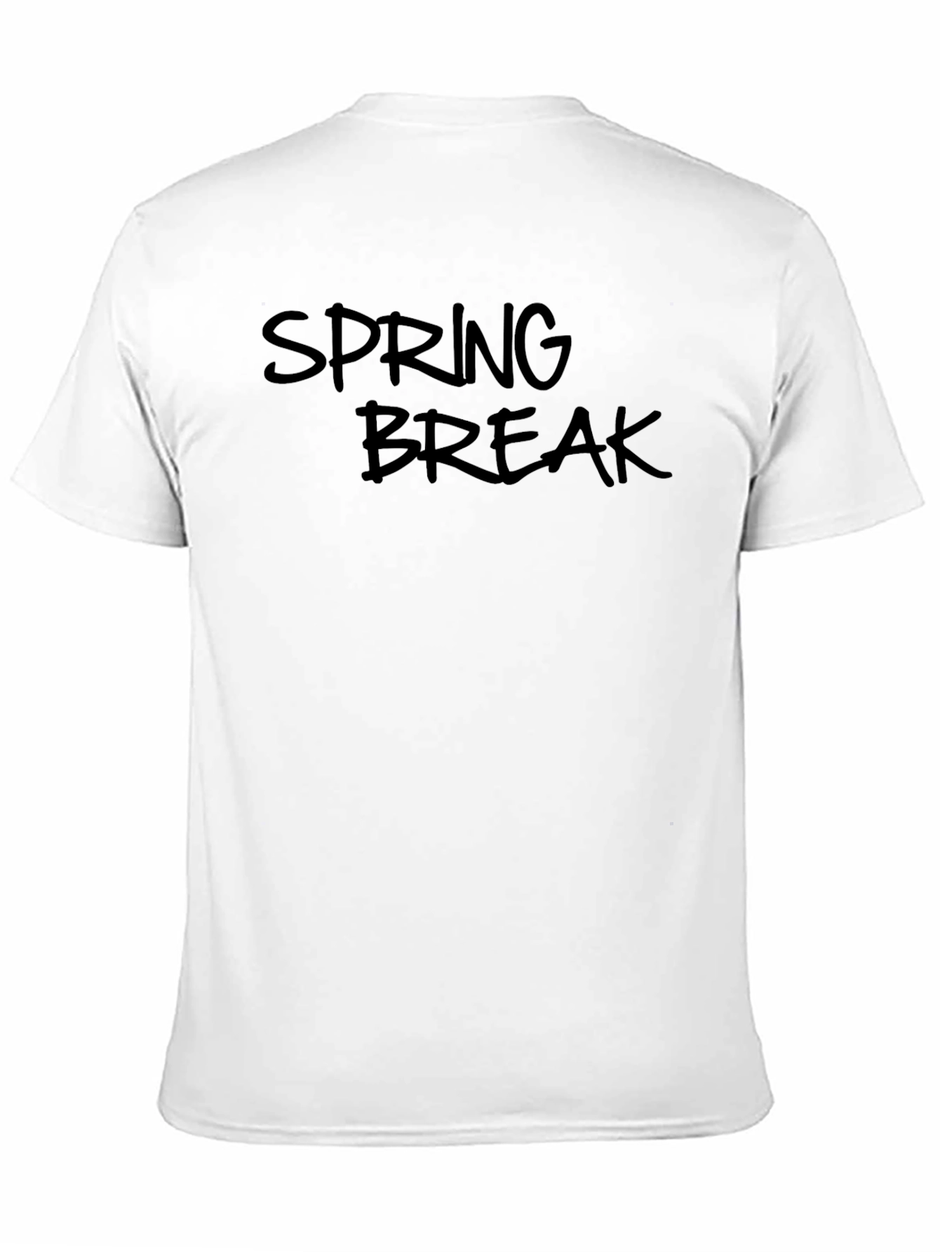 Spring Break Graphic Black T-Shirt