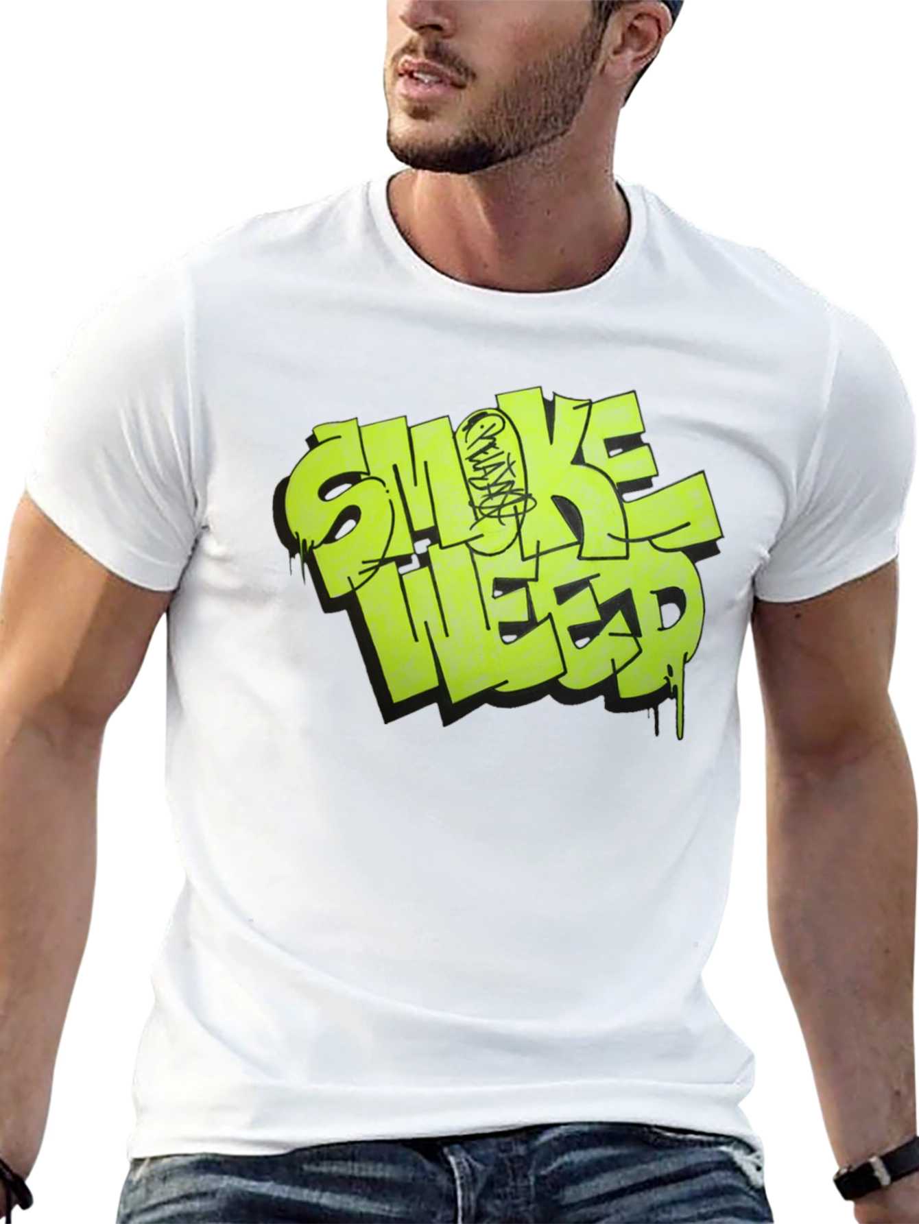 Smoke Weed Graphic Tee - Black T-Shirt