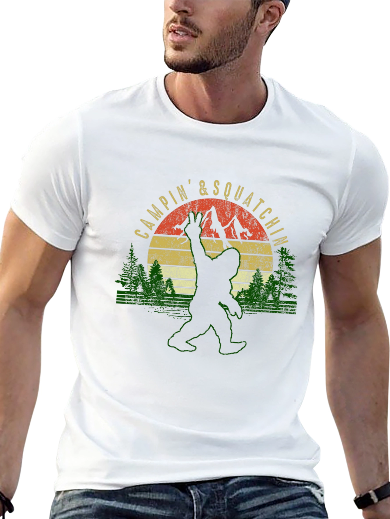 Campin & Squatchin Bigfoot T-Shirt