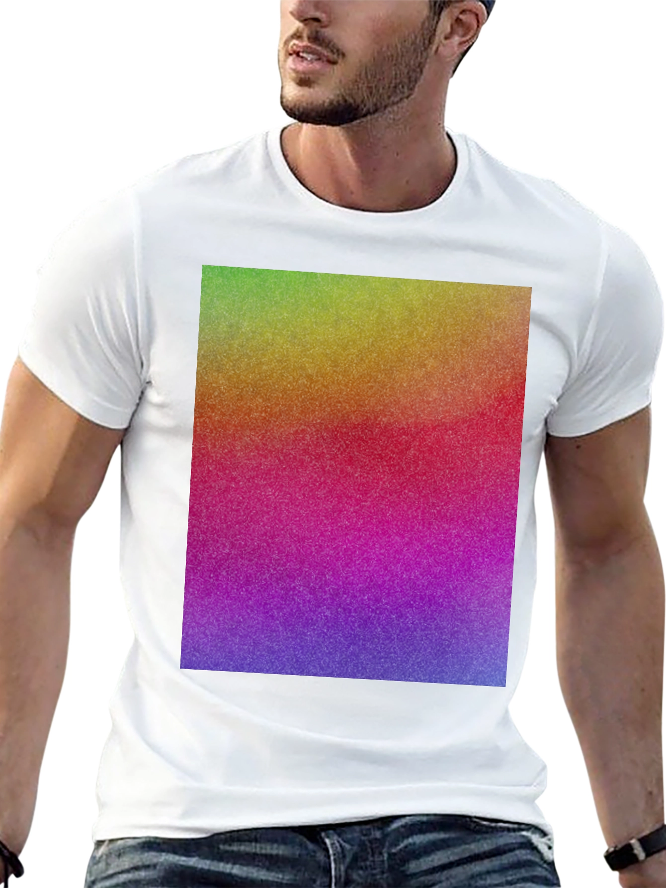 Rainbow Gradient Graphic Tee
