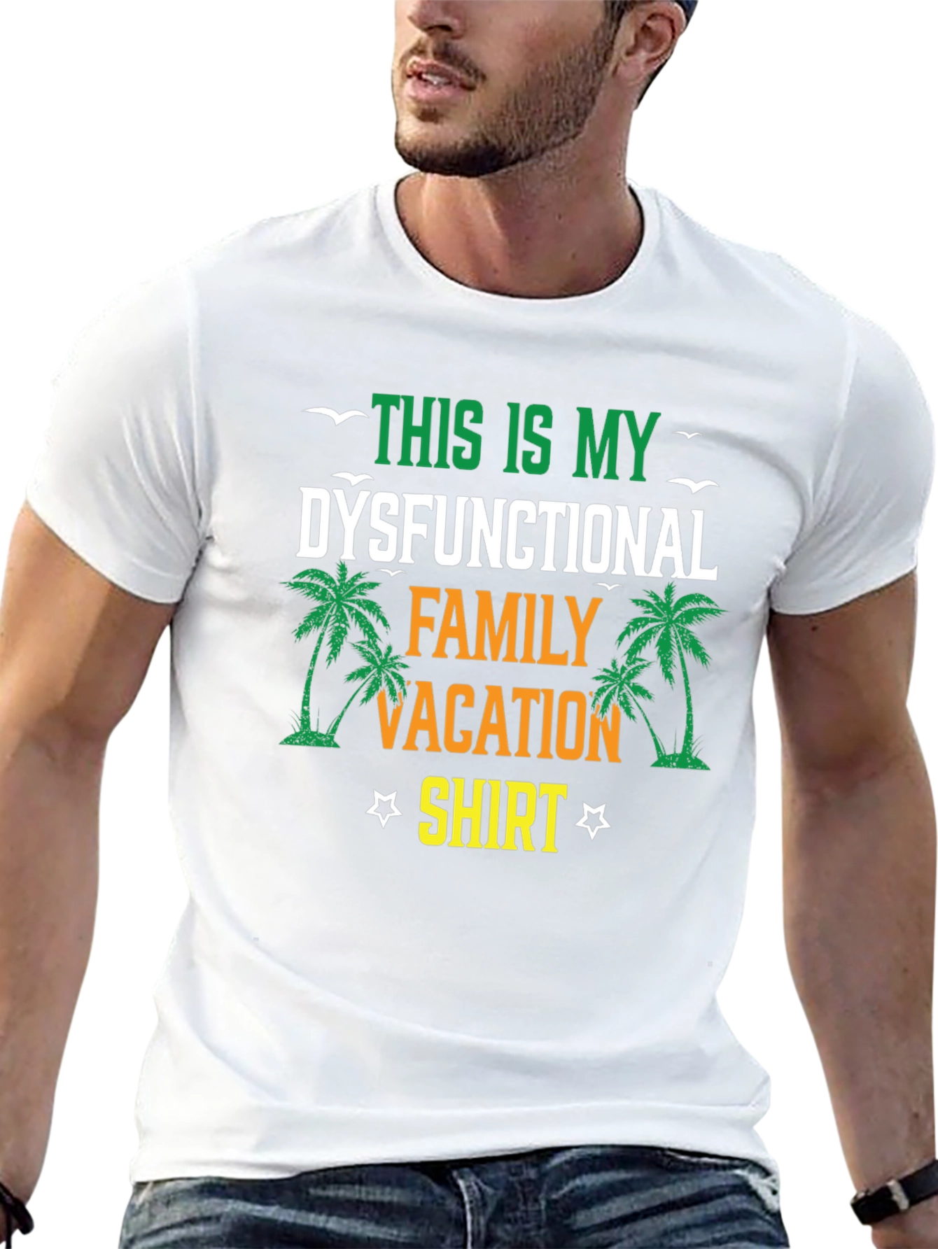 Dysfunctional Family Vacation Shirt - Tropical Palm Tee