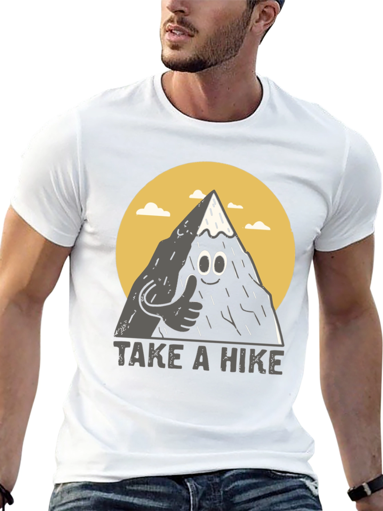Humorous Take a Hike Graphic Tee