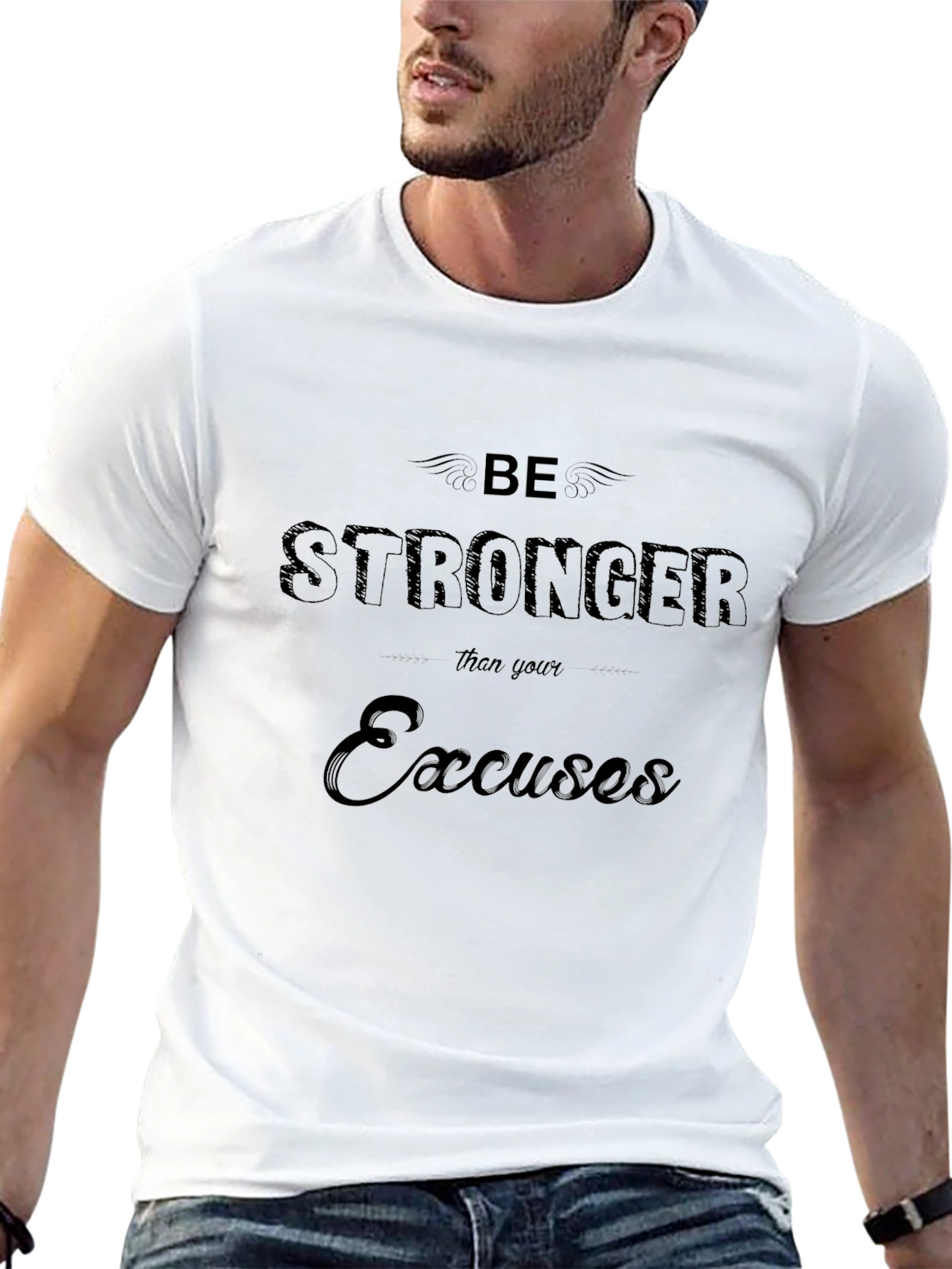 Be Stronger Graphic Tee - Black