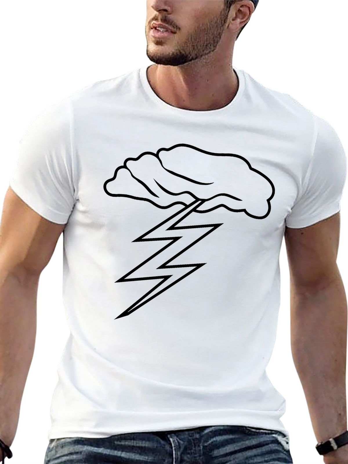 Stormy Weather Graphic Tee - Mens Black T-Shirt