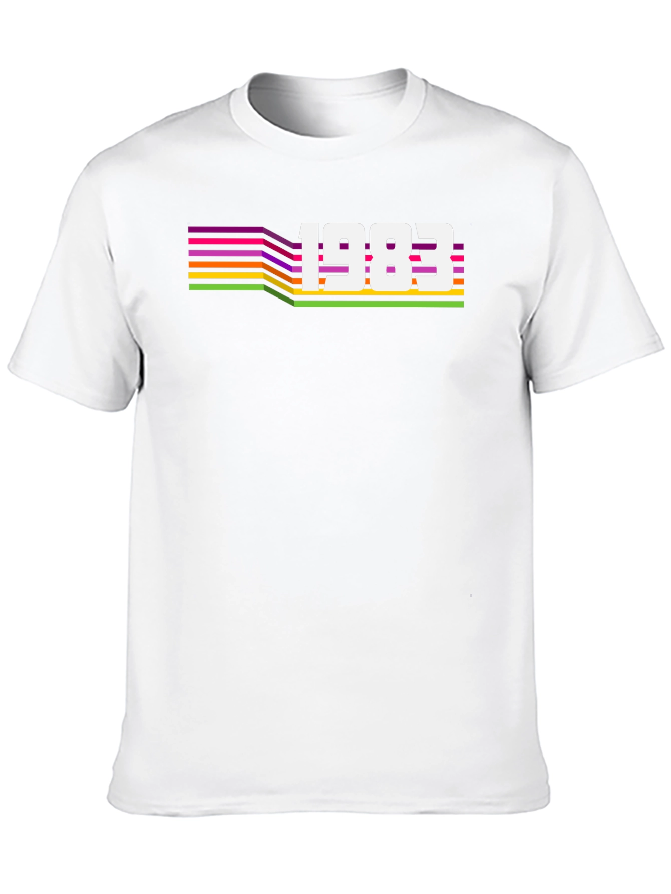 Retro 1983 Graphic Tee - Black