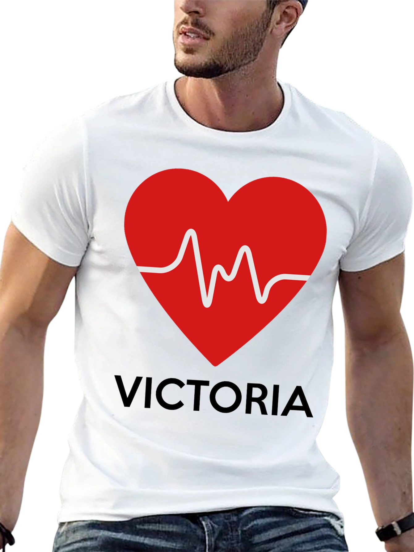 Heartbeat Victoria Personalized T-Shirt