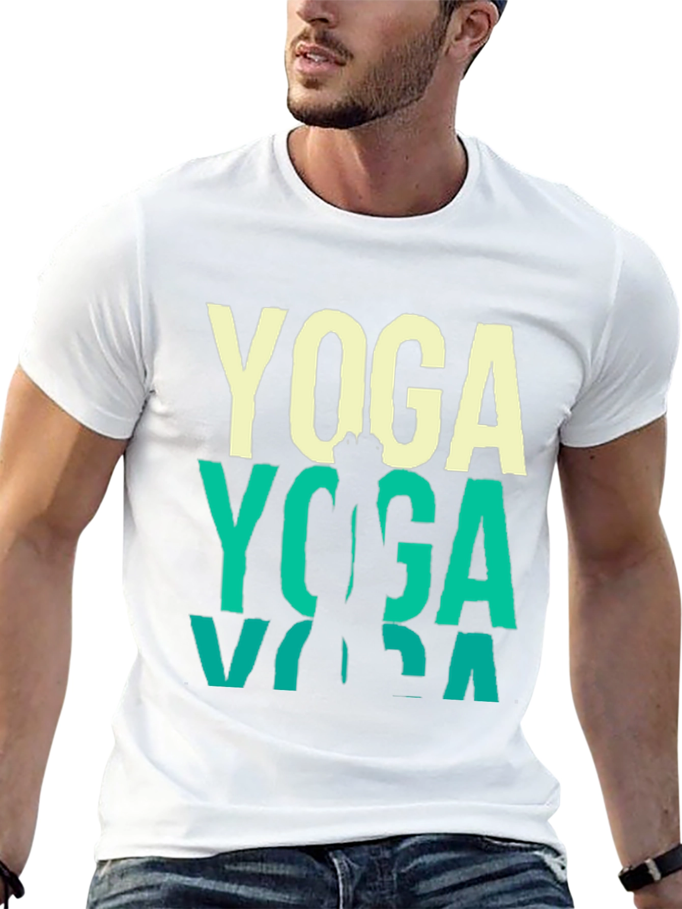 Yoga Graphic Tee - Mens Short Sleeve T-Shirt