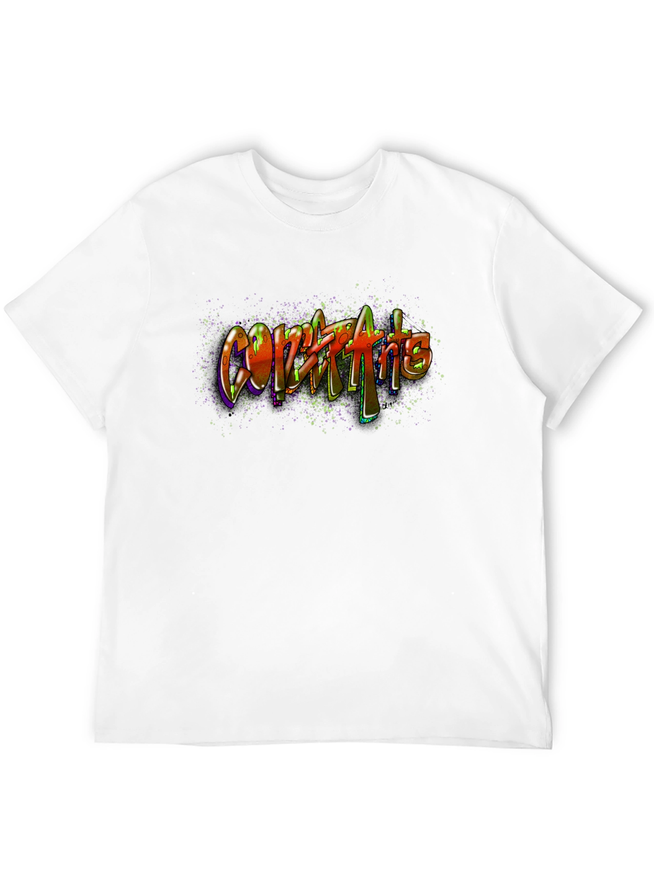 Graffiti Art Black Cotton Tee