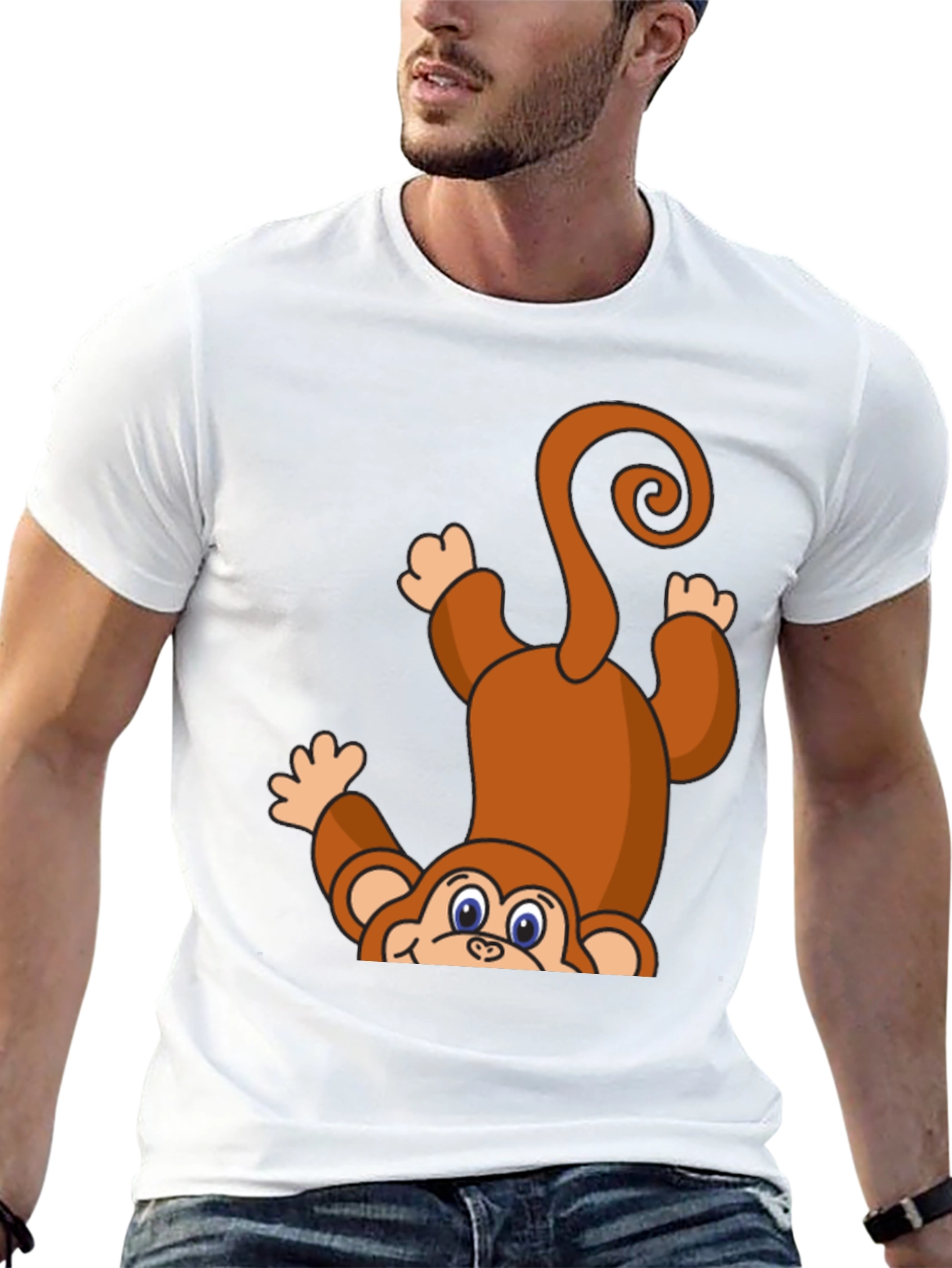 Monkeying Around T-Shirt - Cute Cartoon Animal Tee