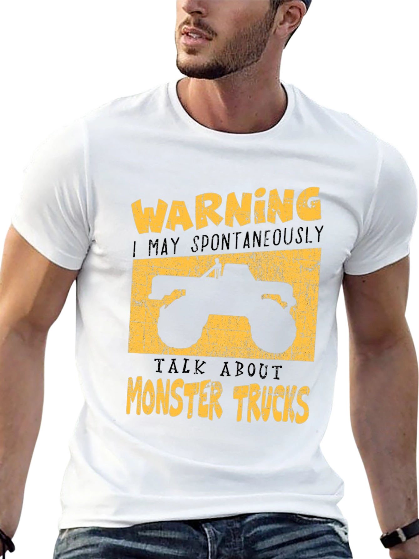 Monster Truck Graphic Tee - Warning Spontaneous Talks