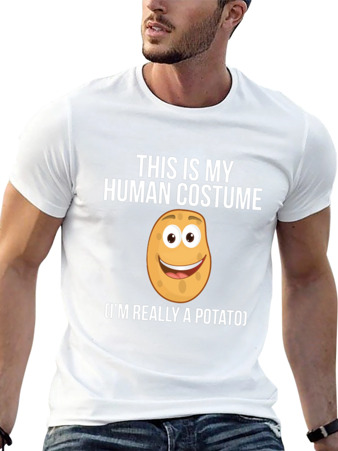 Human Costume Potato T-Shirt: Funny Novelty Tee