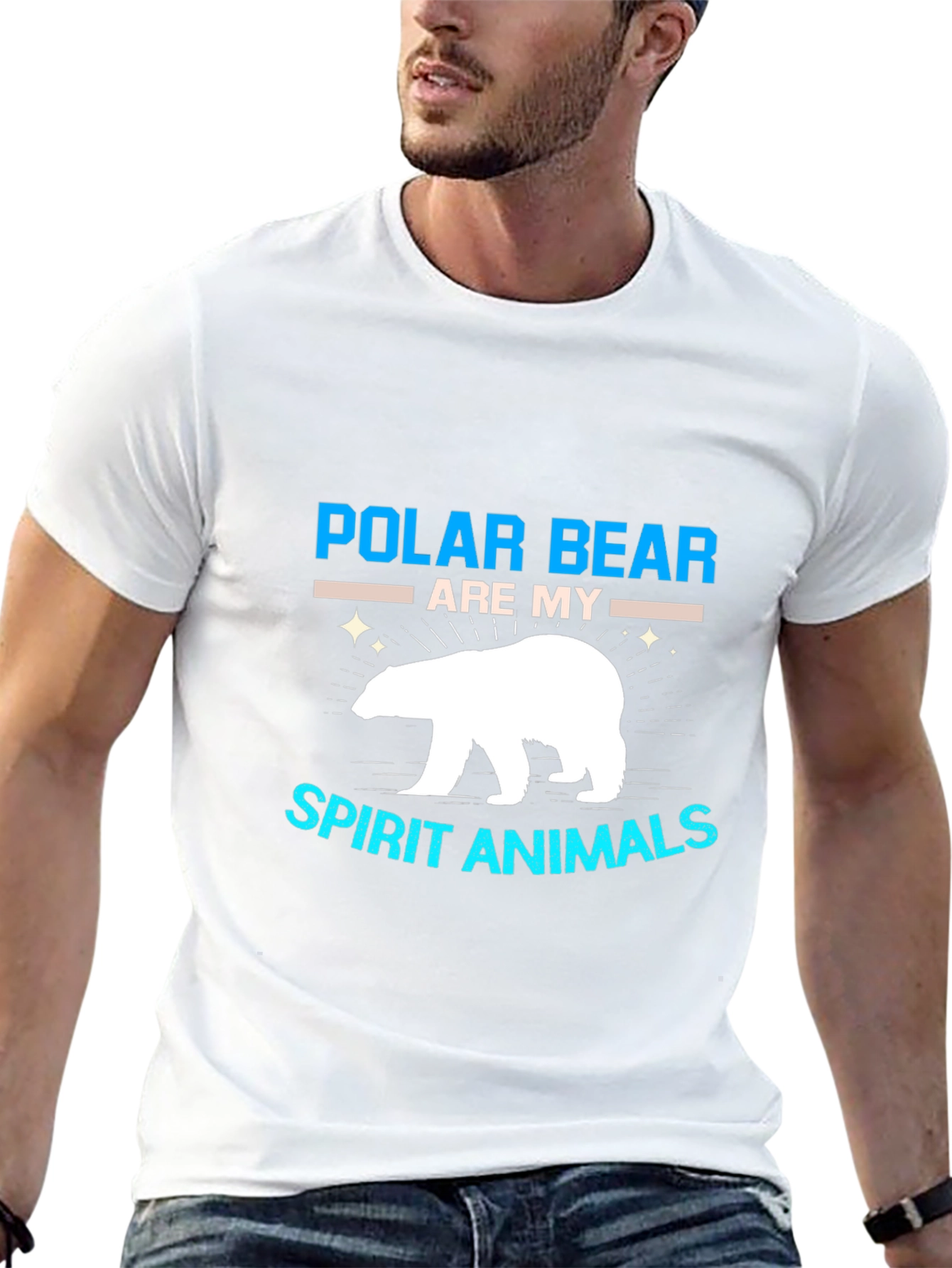Polar Bear Spirit Animal Graphic T-Shirt