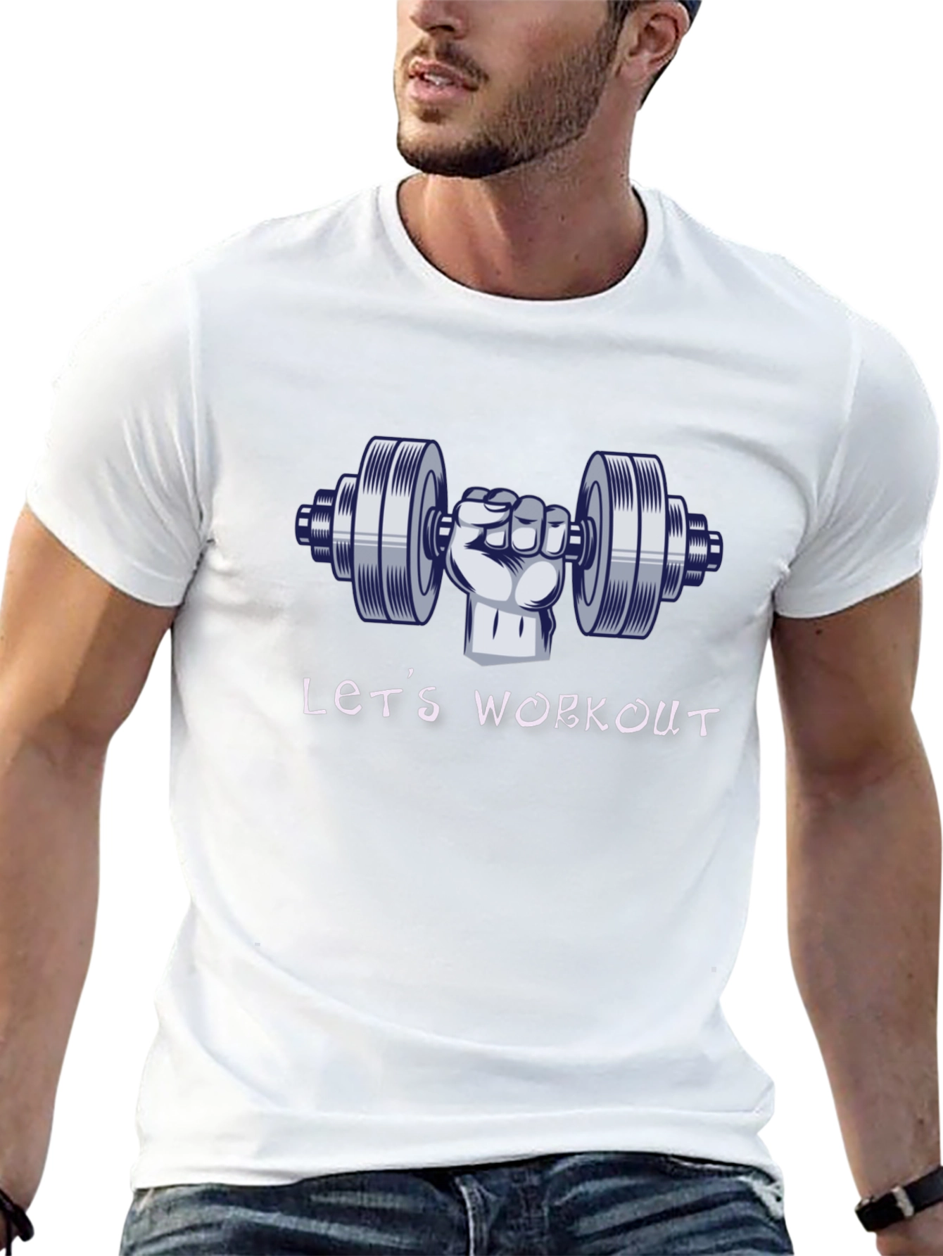 Lets Workout T-Shirt - Gym Motivation Tee