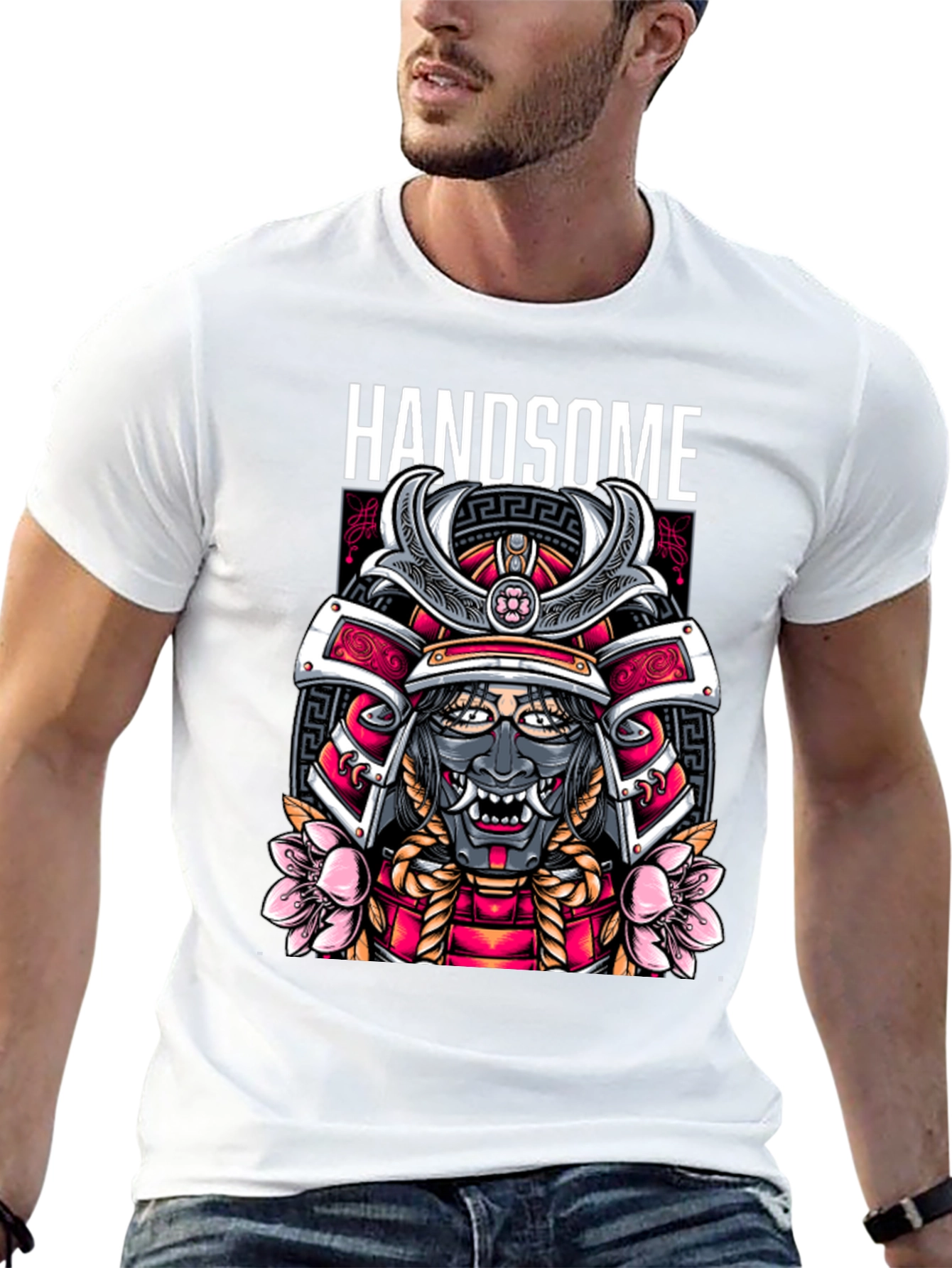 Handsome Samurai Graphic Tee - Urban Streetwear