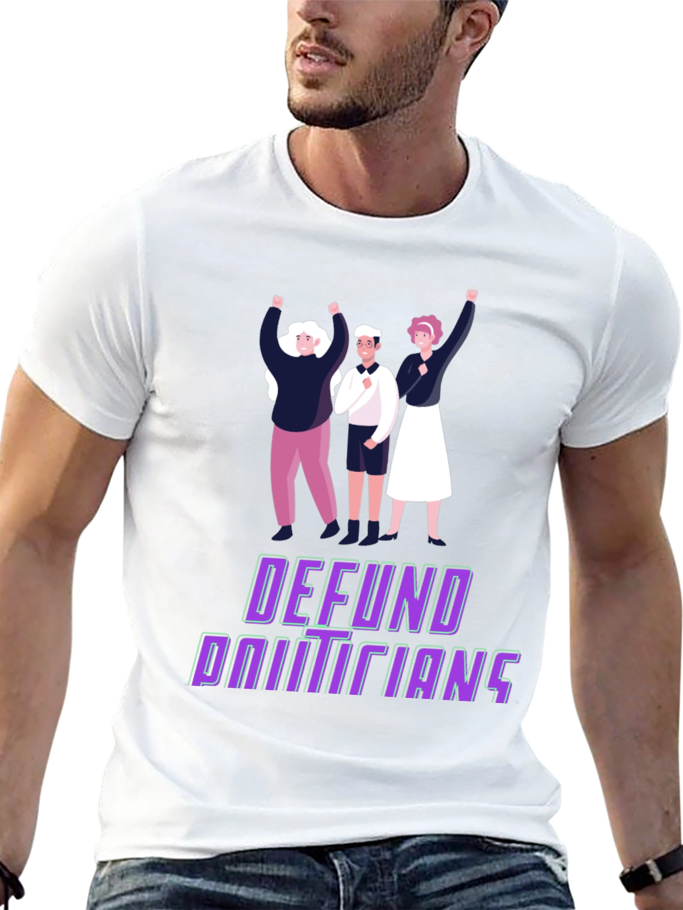 Defund Politicians Graphic Tee