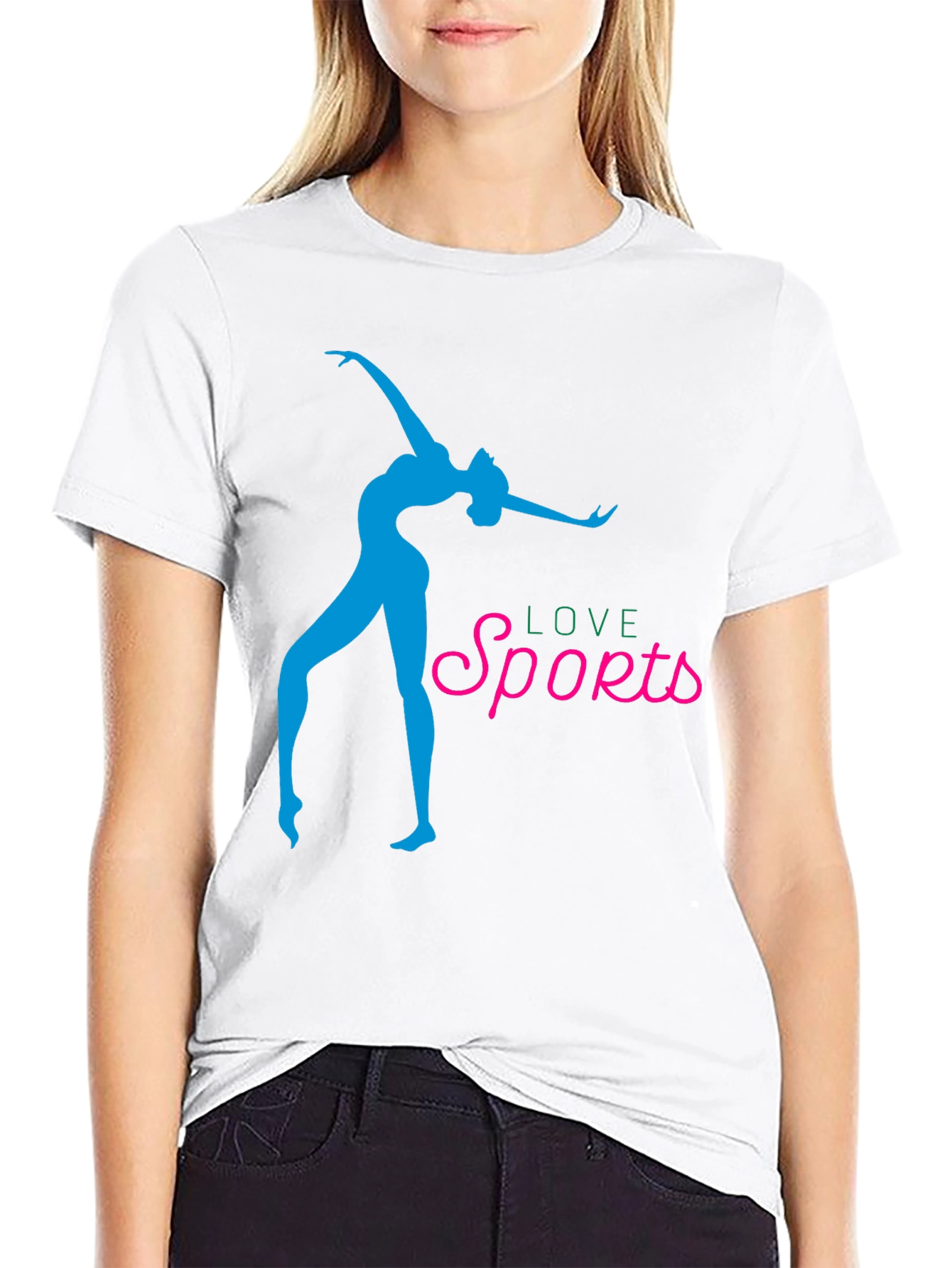 Love Sports Graphic Tee - Stylish Black T-Shirt