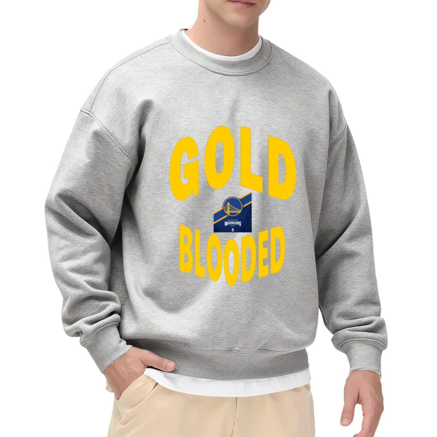Golden State Warriors "Gold Blooded" Team Pride Crewneck Sweatshirt