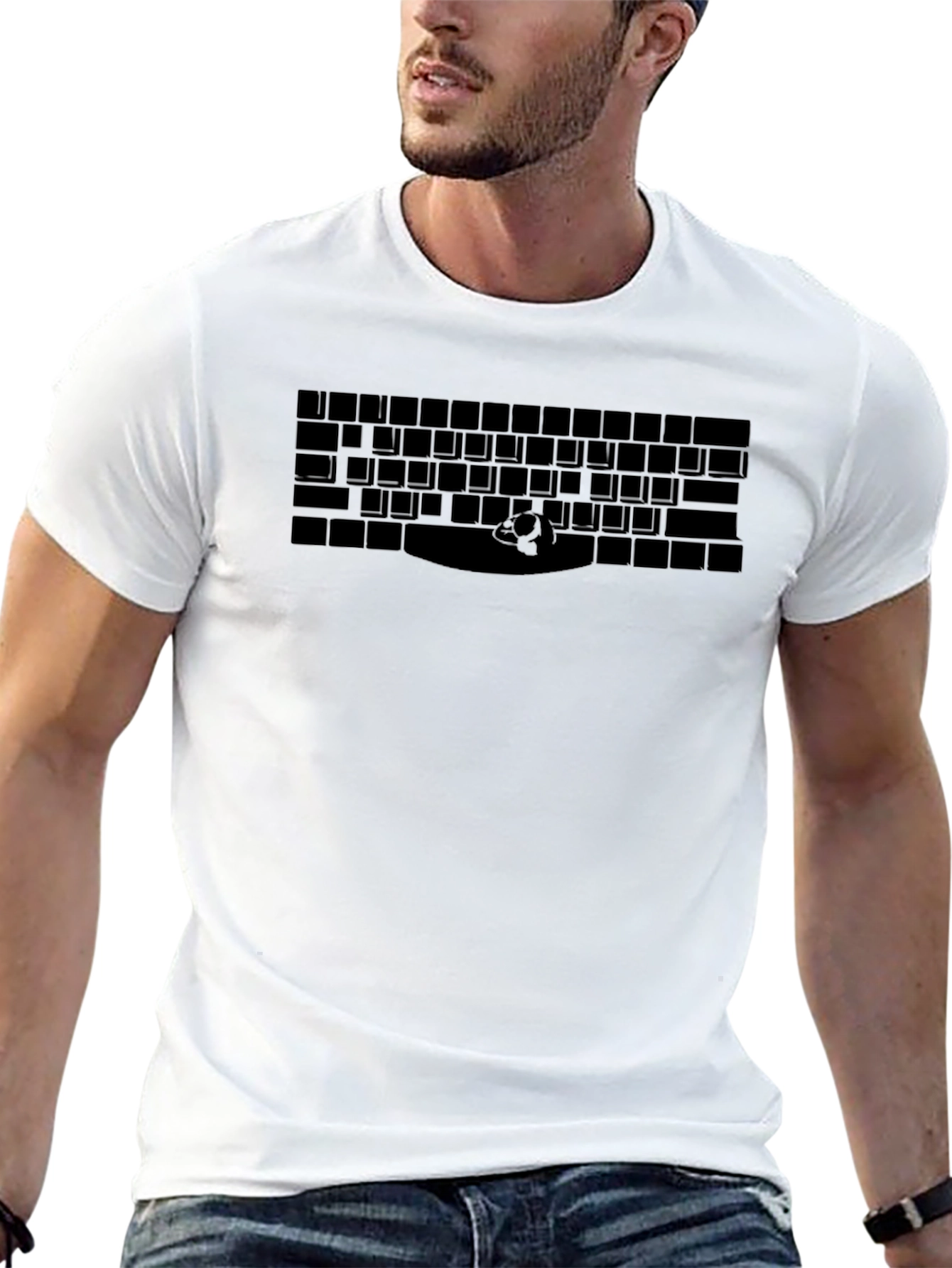 Keyboard Enthusiast Graphic Tee - Black