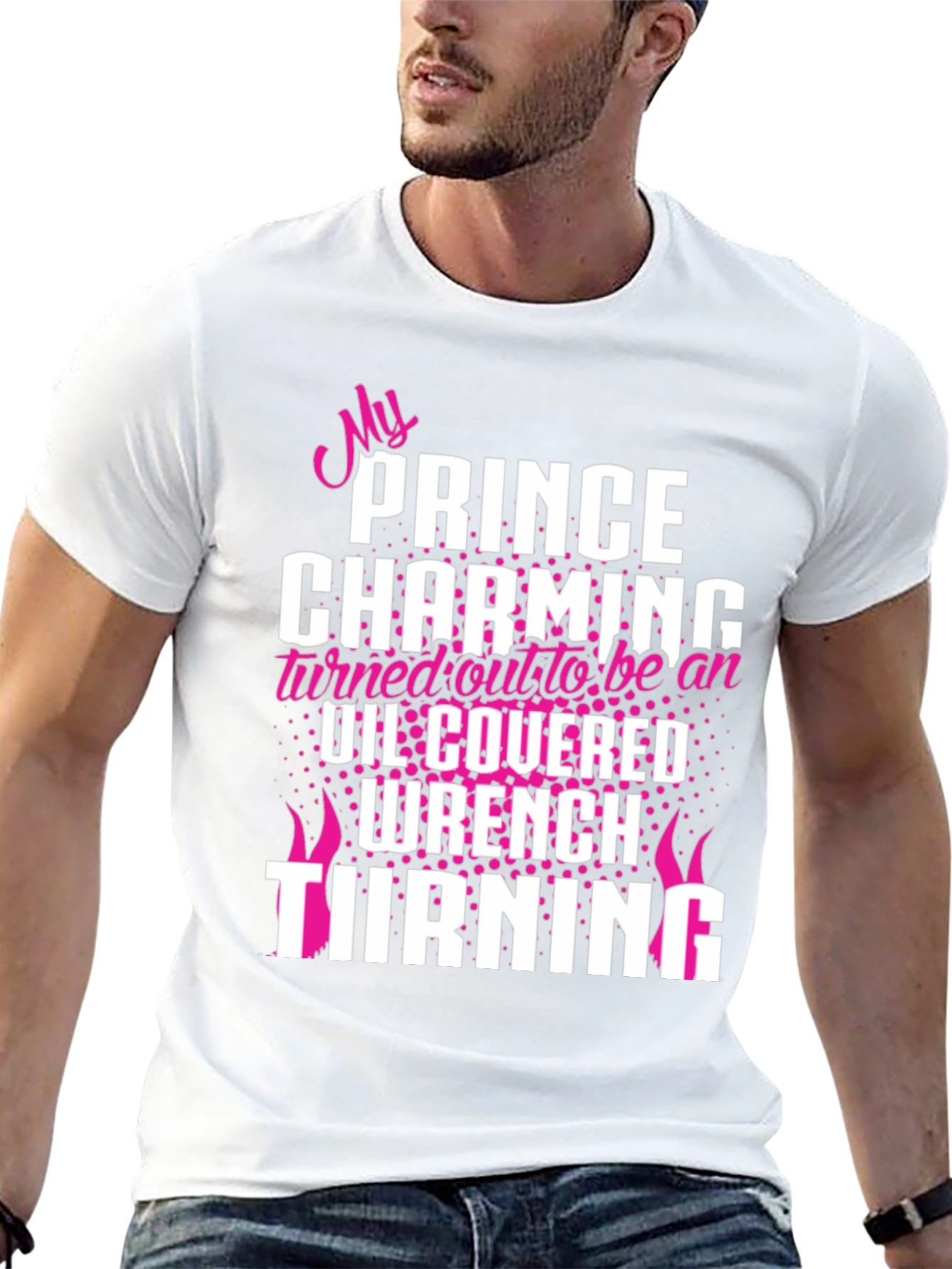 My Prince Charming Wrench Turning Black T-Shirt
