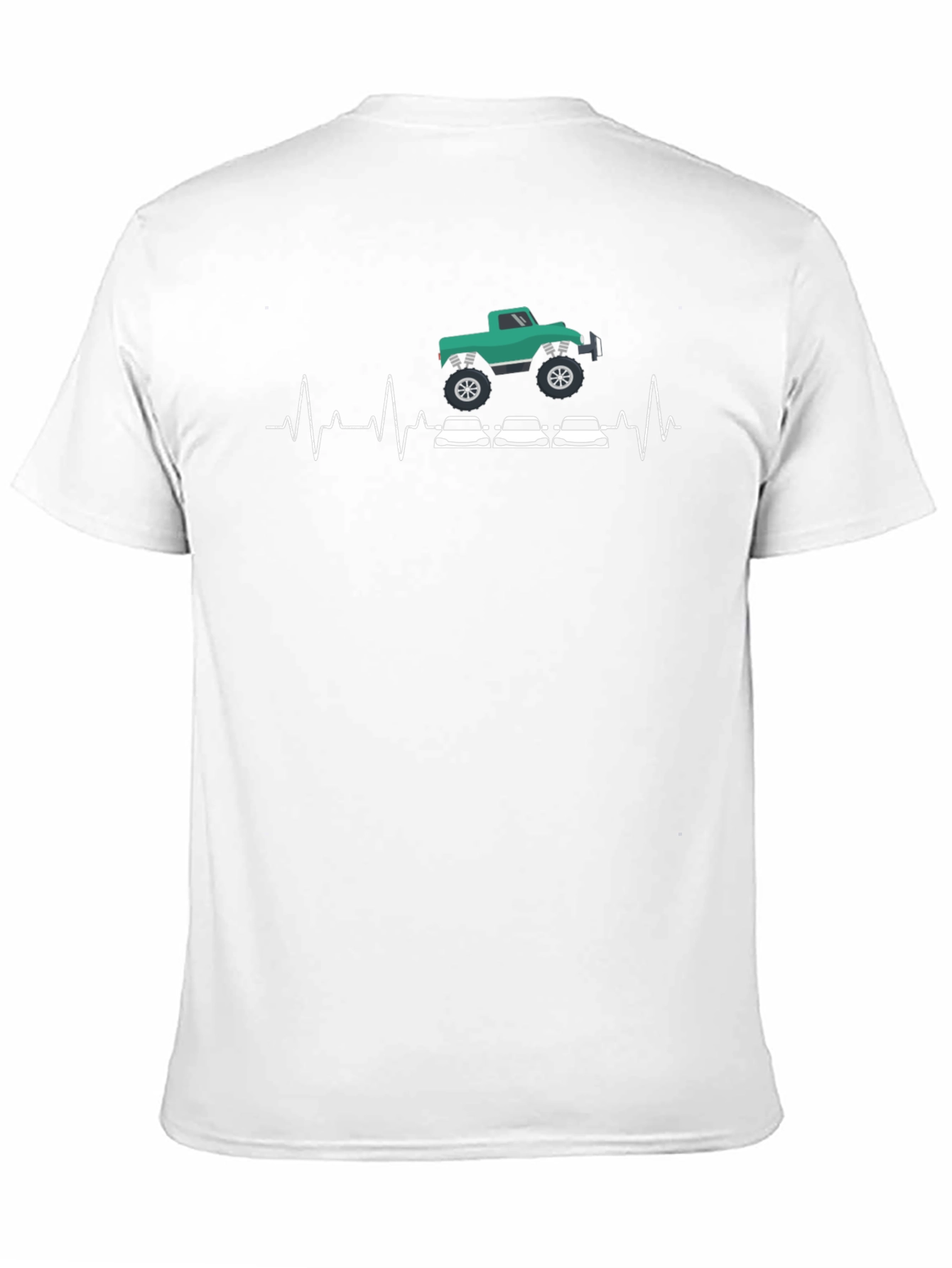 Monster Truck & Racing Car Heartbeat T-Shirt