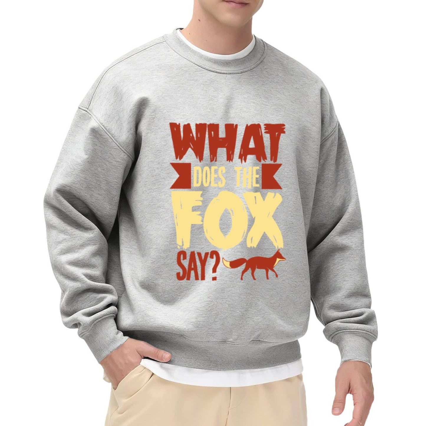 Funky Fox Phrase Graphic Pullover