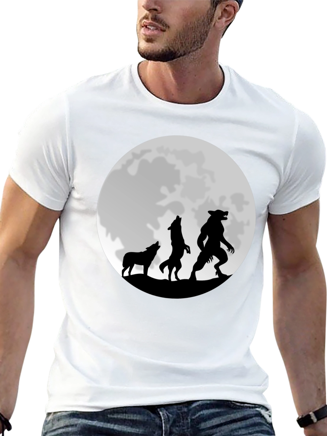 Werewolf Moon Graphic T-Shirt