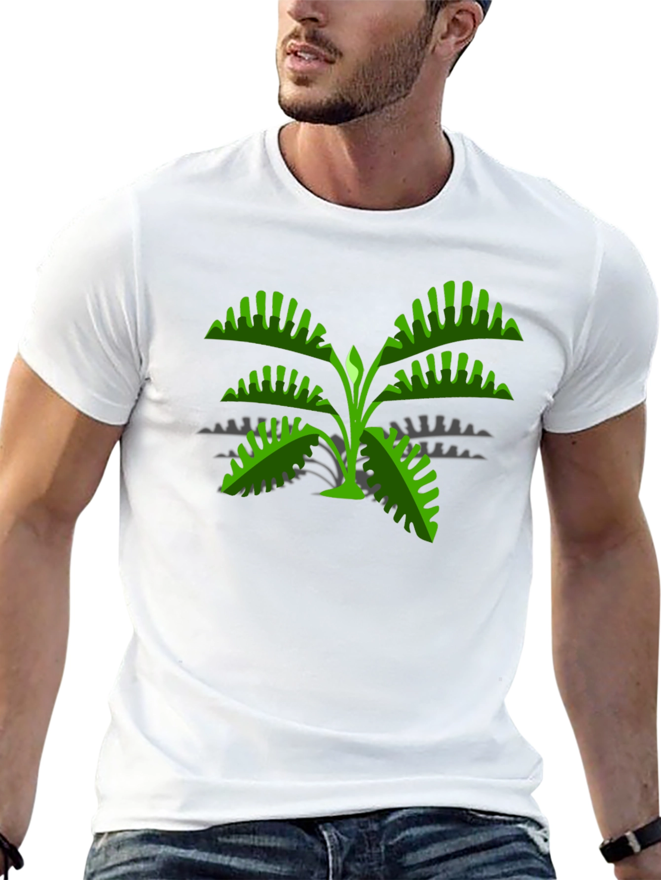 Tropical Monstera Plant Graphic Tee
