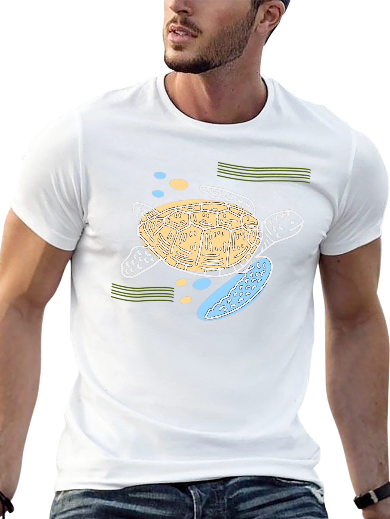 Sea Turtle Graphic Tee - Black Unisex T-Shirt