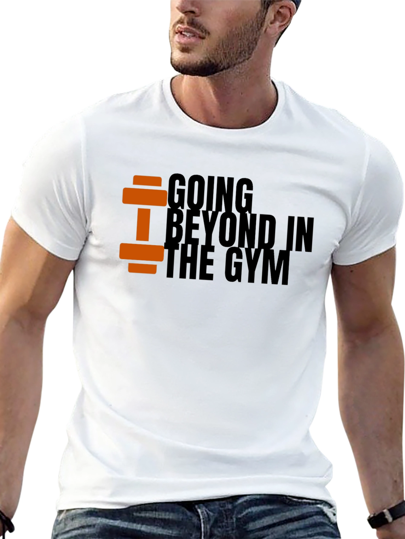 Going Beyond in the Gym Black T-Shirt
