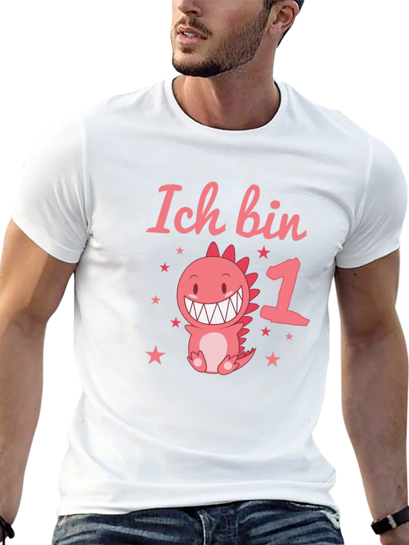 Ich Bin 1st Birthday Dinosaur T-Shirt