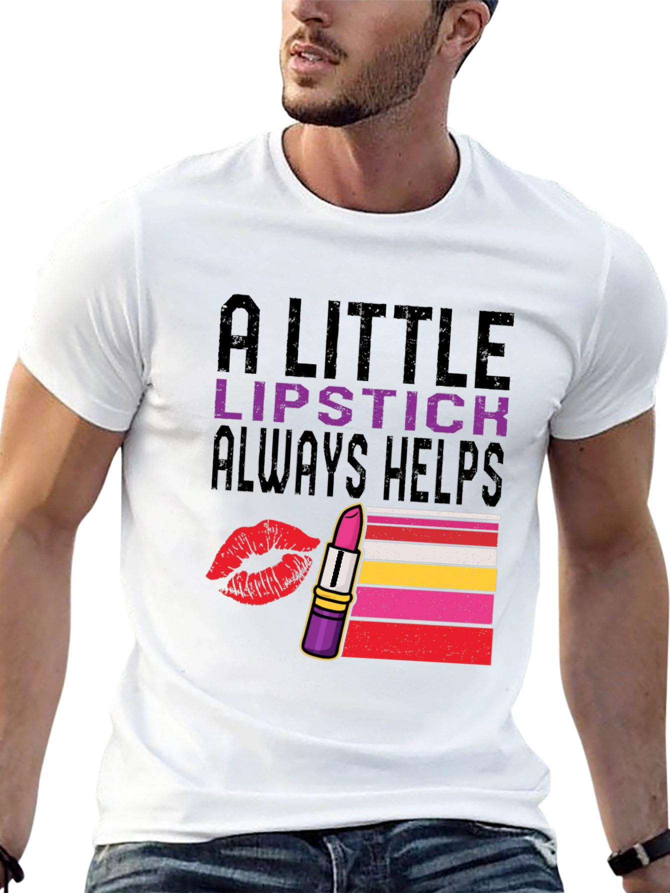 A Little Lipstick Always Helps T-Shirt