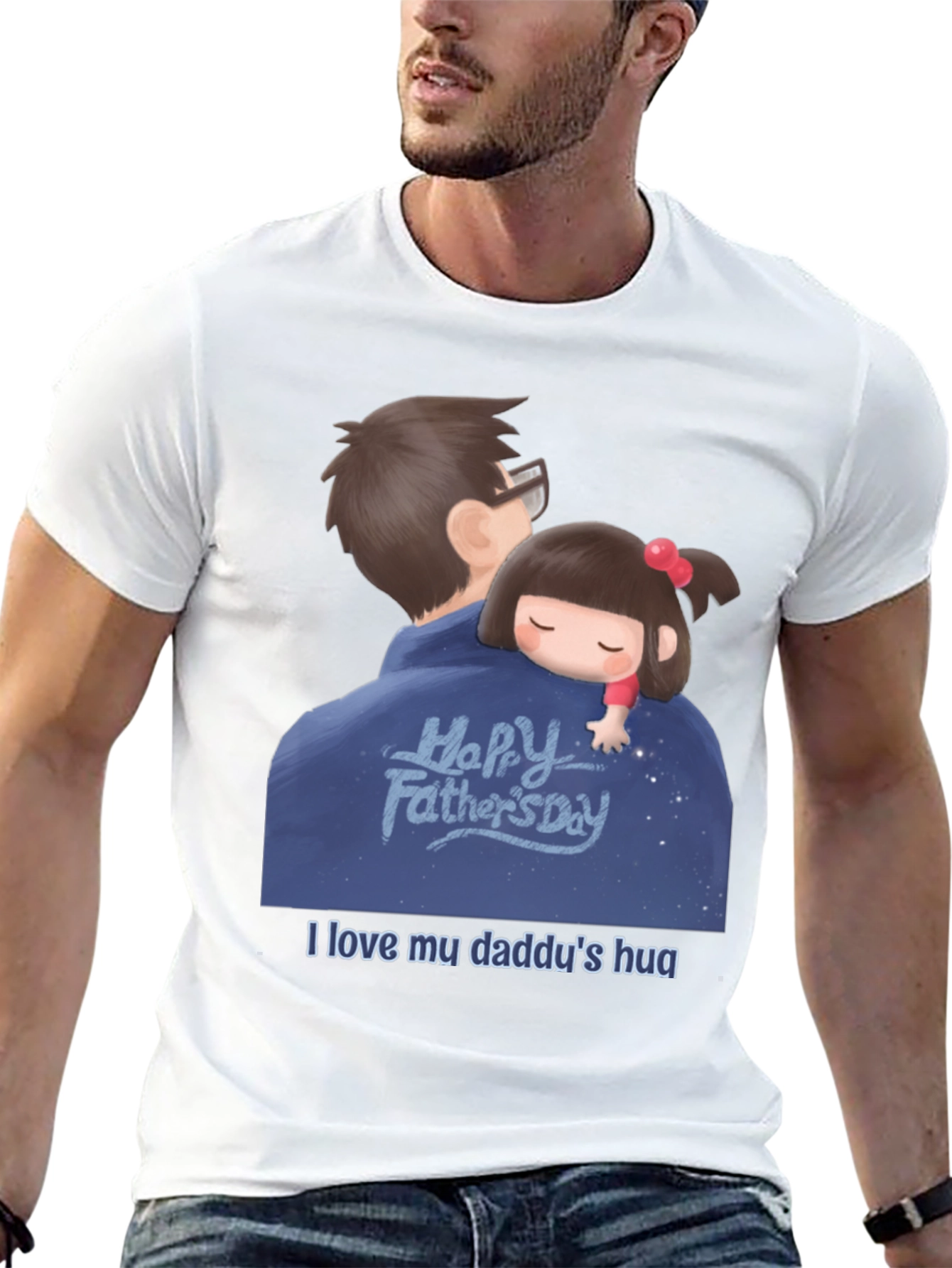 Happy Fathers Day Graphic Tee - Daddys Hug