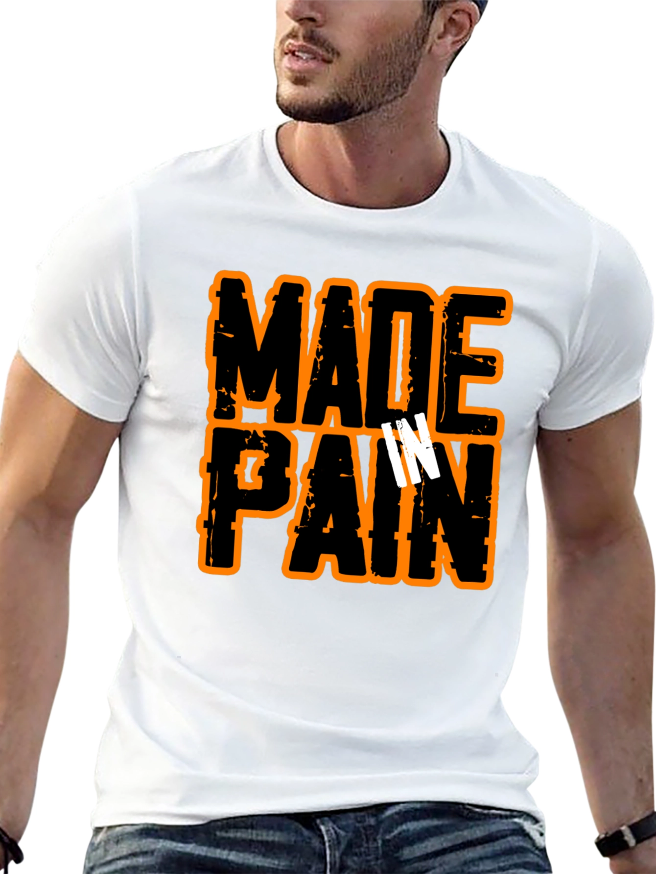 Made in Pain Black Graphic T-Shirt
