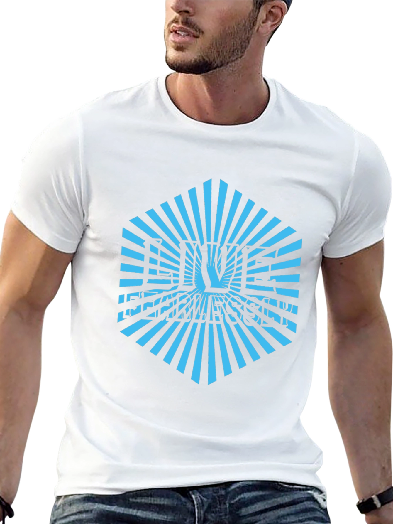 Geometric Sunburst T-Shirt - Cool Graphic Tee