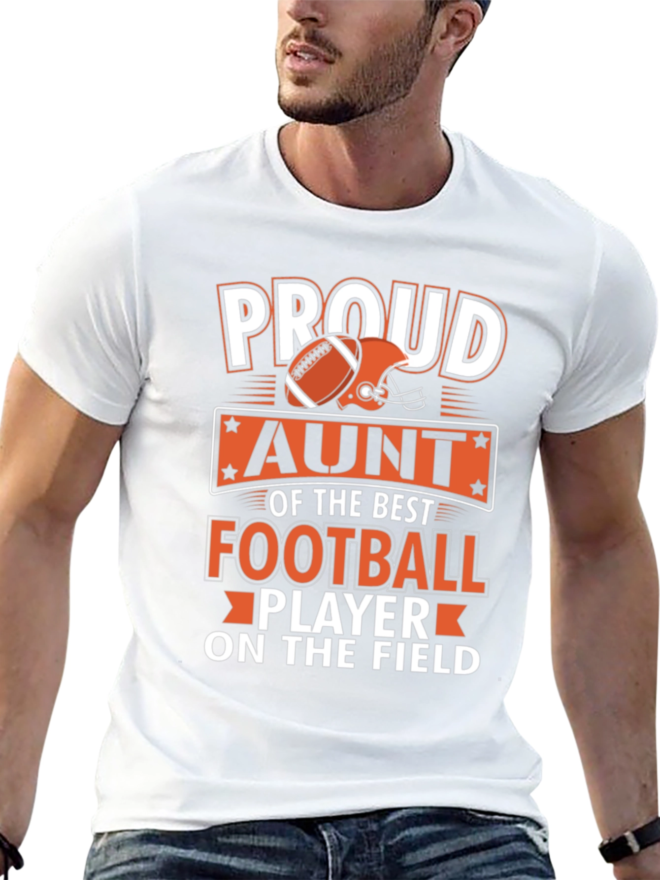 Proud Aunt Football Player T-Shirt