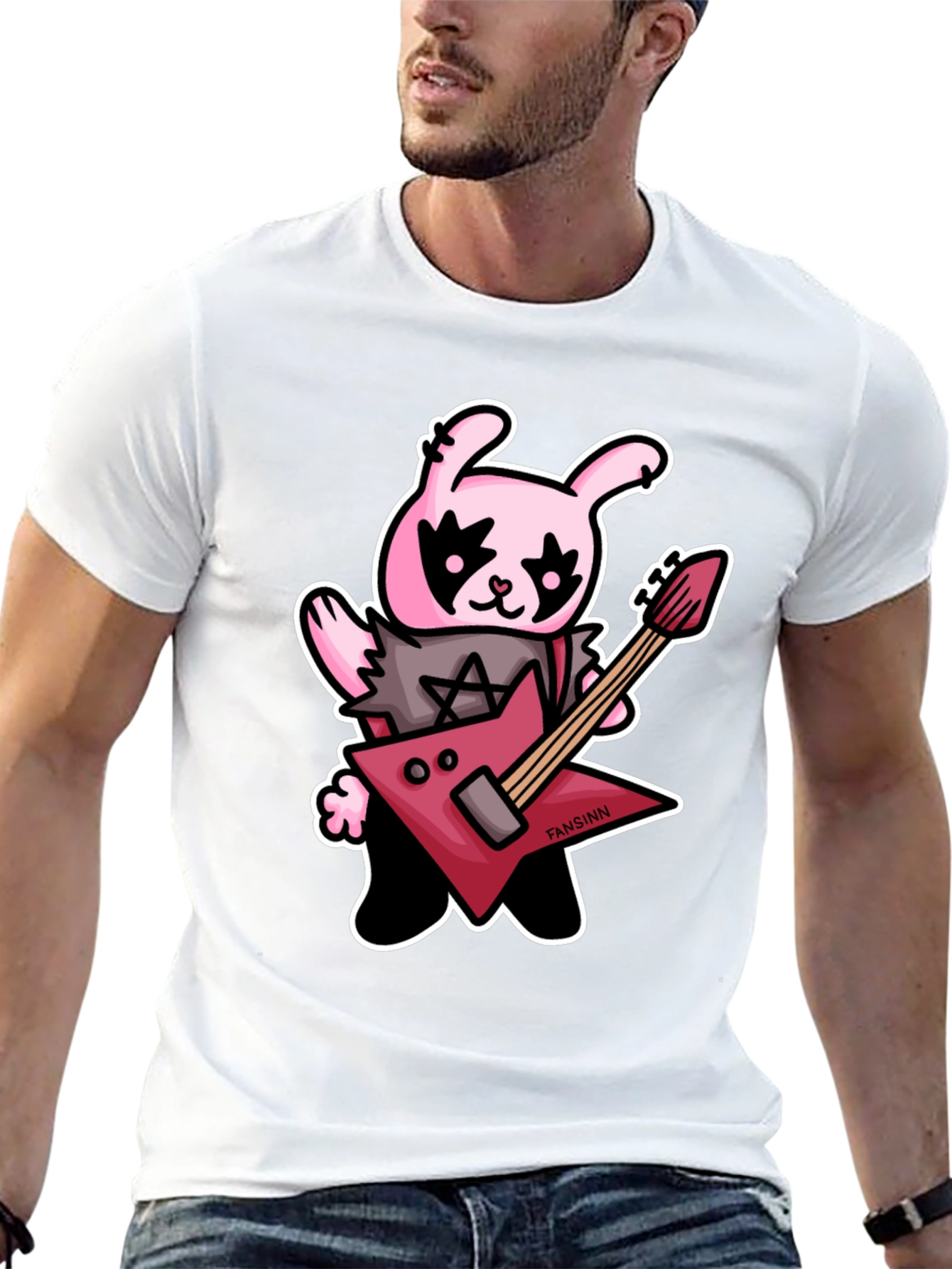 Metal Bunny Graphic T-Shirt