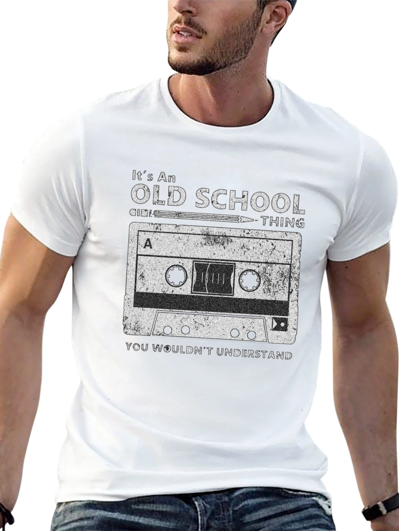 Old School Cassette Tape Graphic T-Shirt