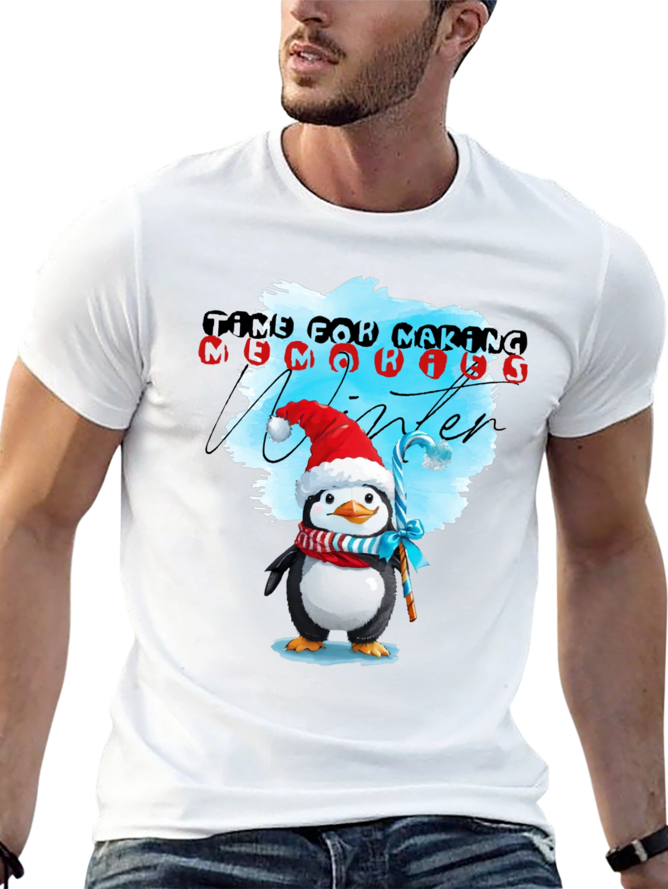 Winter Penguin T-Shirt: Time for Making Memories
