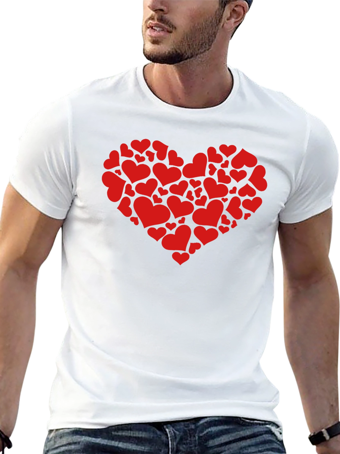Heart Full of Hearts Black T-Shirt
