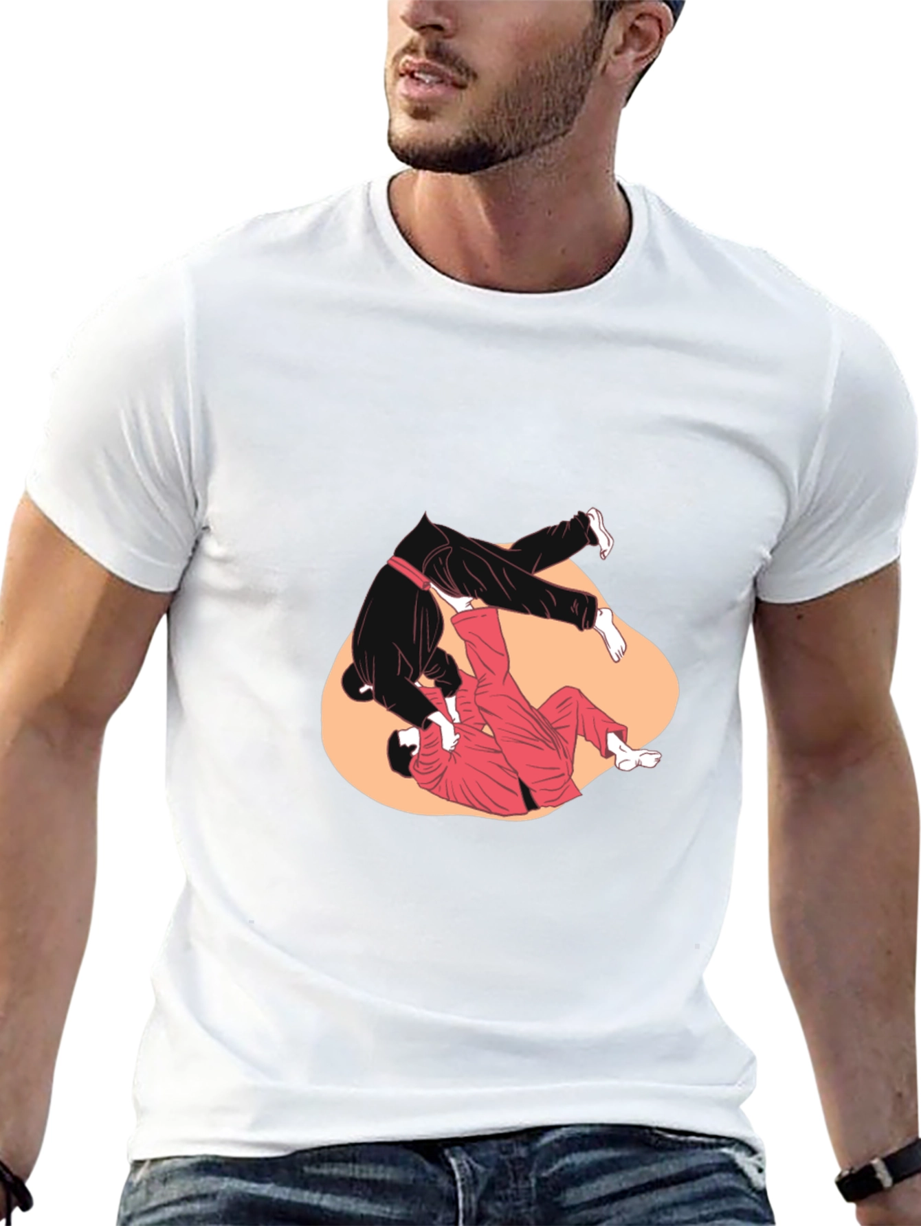 Martial Arts Graphic Tee - Grappling Design