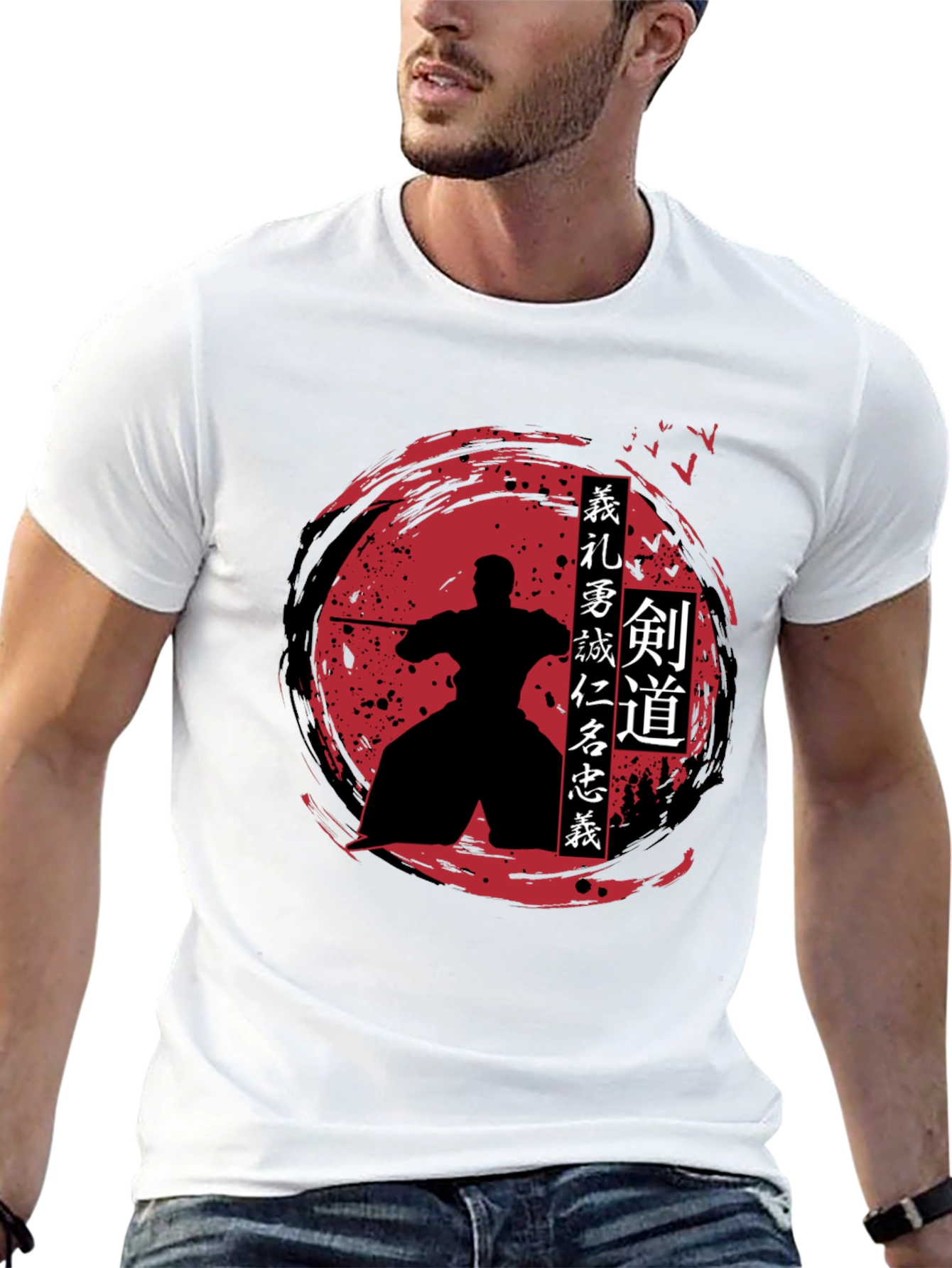 Samurai Warrior T-Shirt - Kendo Bushido Design