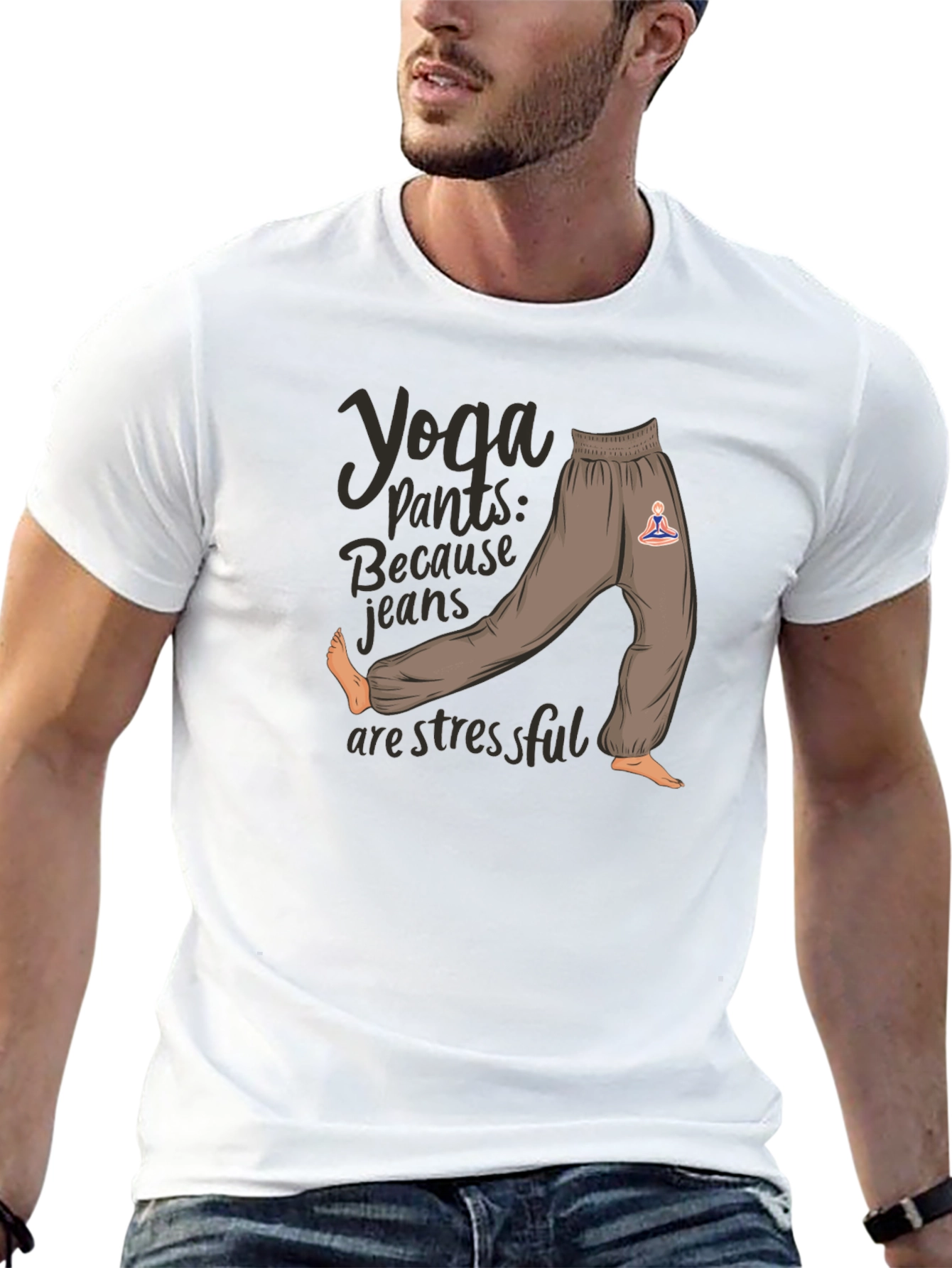 Yoga Pants Graphic Tee: Comfort & Style