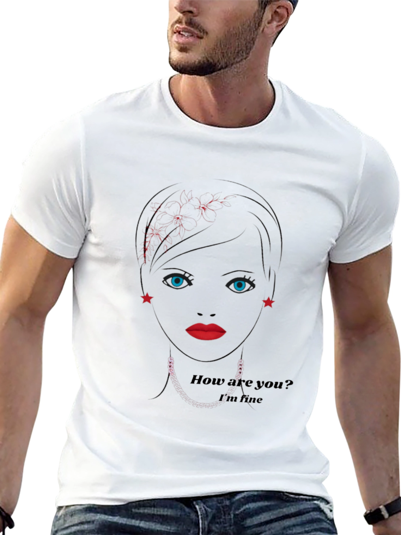 Woman Portrait Graphic T-Shirt