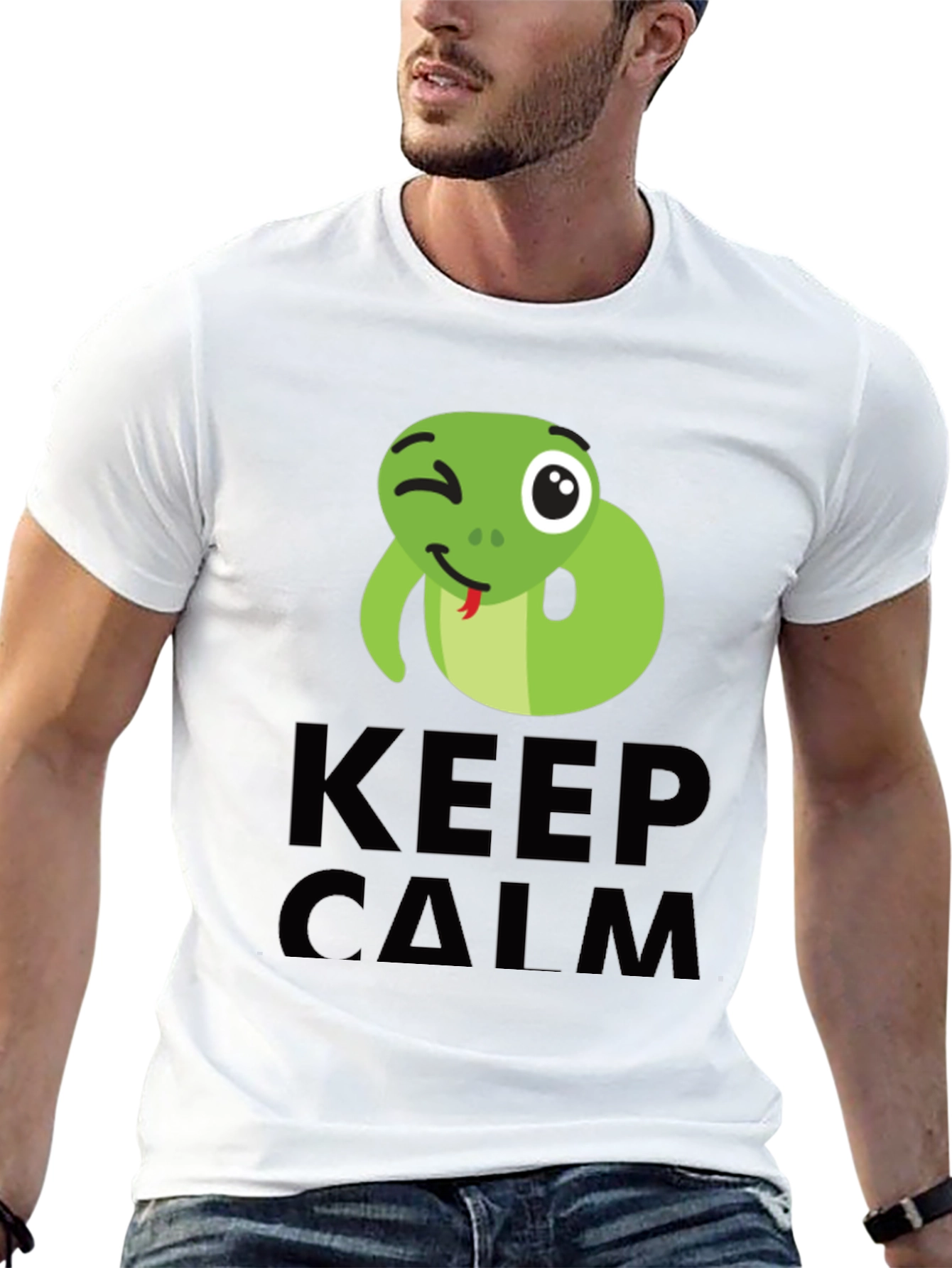 Keep Calm Snake Wink T-Shirt