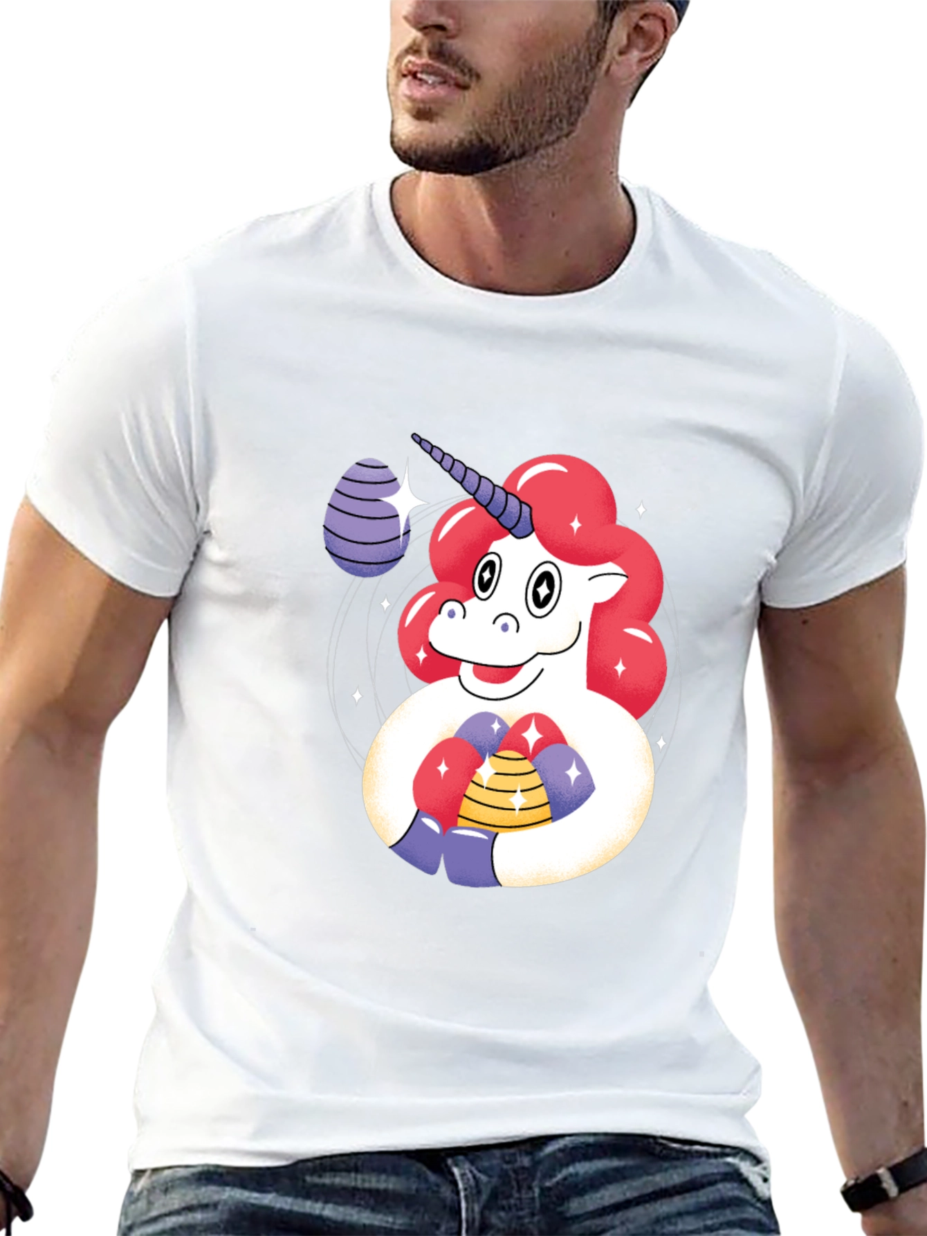 Unicorn Easter Egg Graphic Tee
