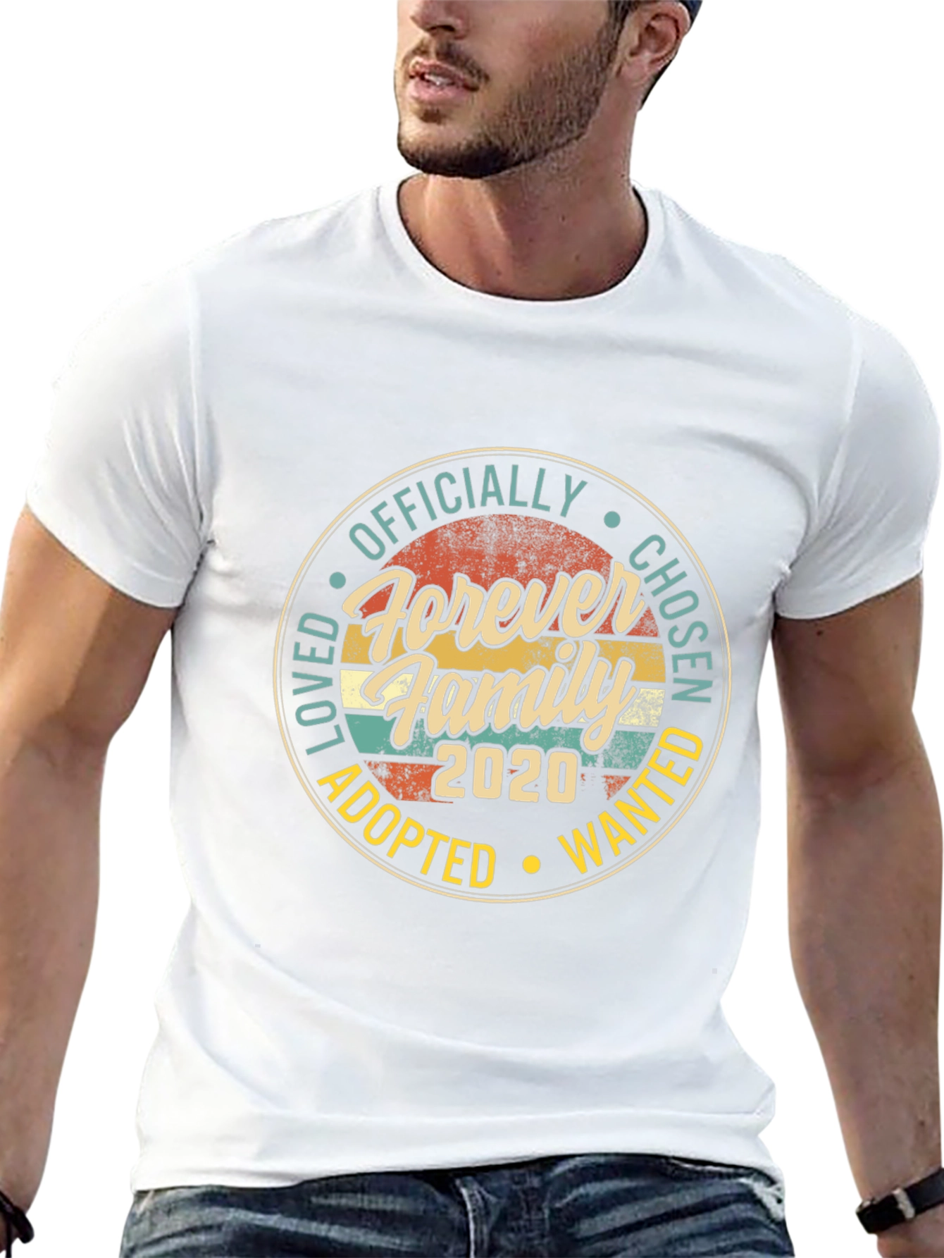 Forever Family 2020 T-Shirt - Adoption Chosen Wanted