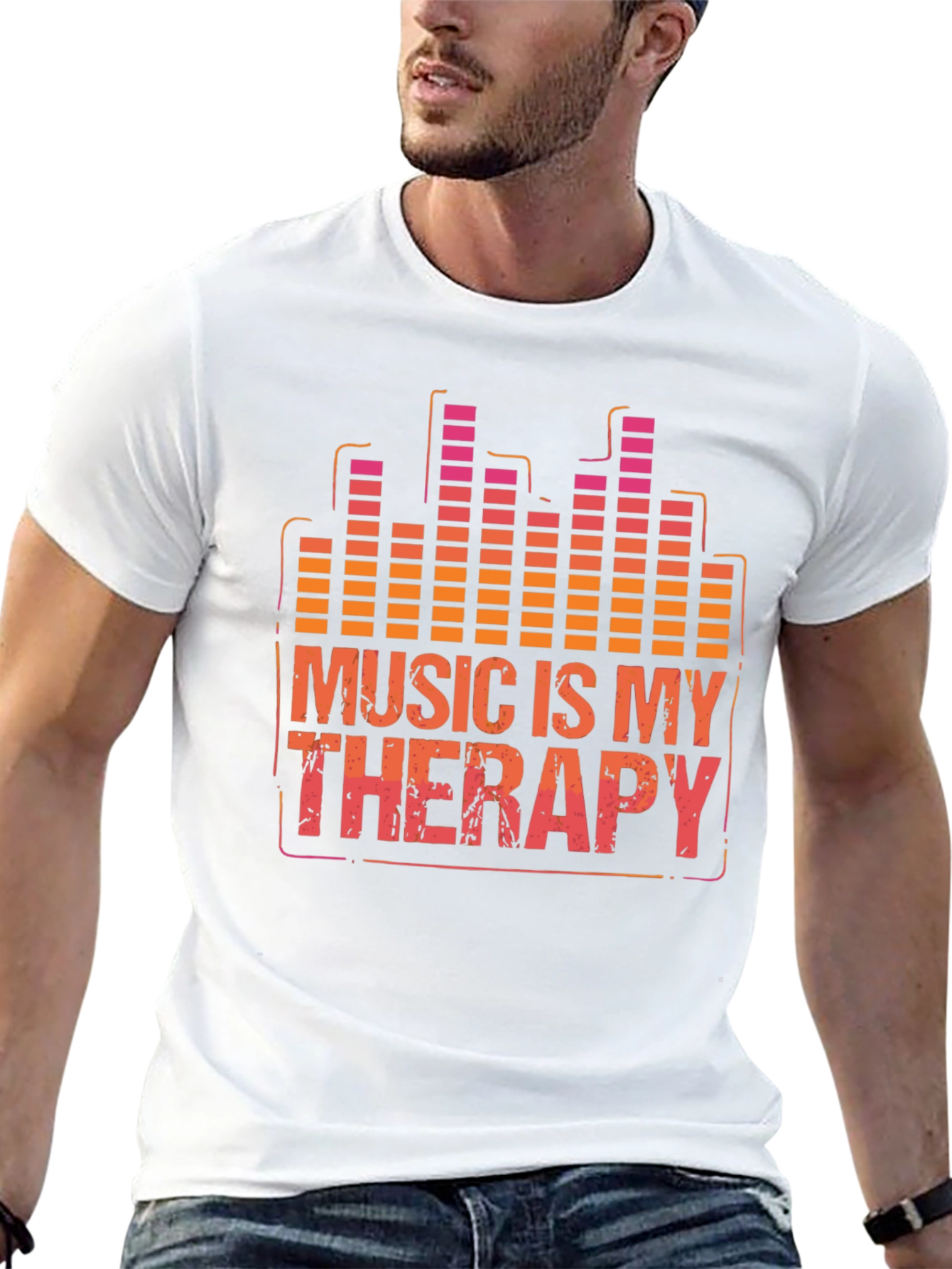 Music Therapy T-Shirt - Graphic Print