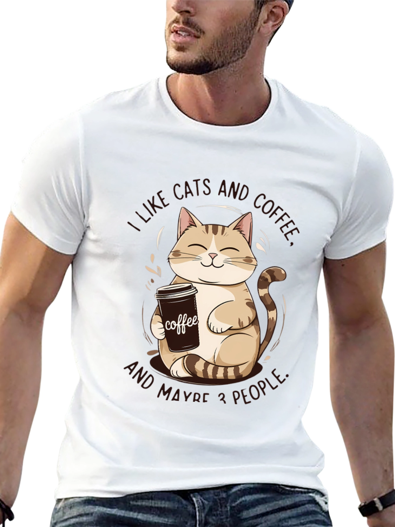 I Like Cats and Coffee Graphic Tee