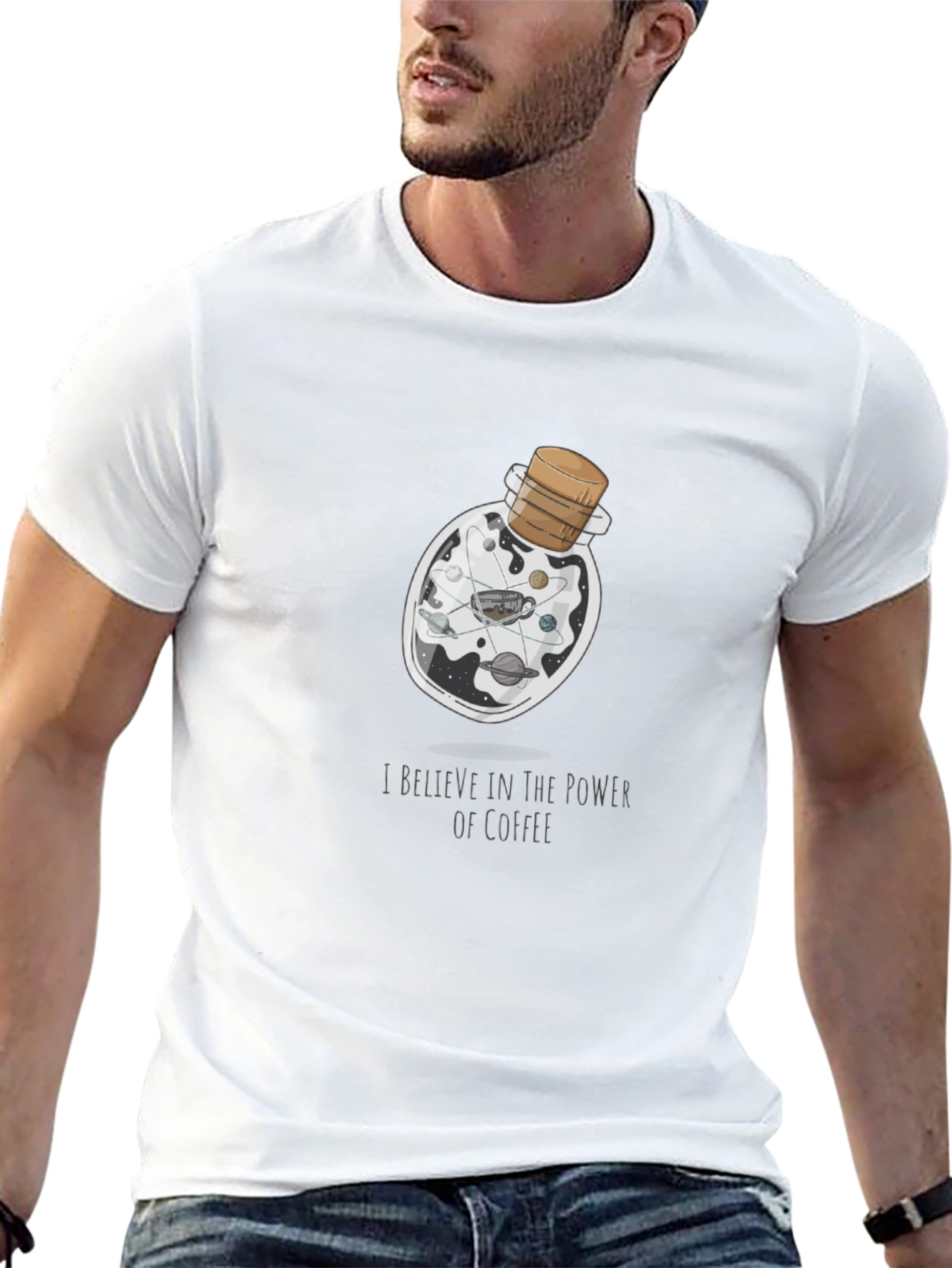 Coffee Power T-Shirt - Universe in a Bottle