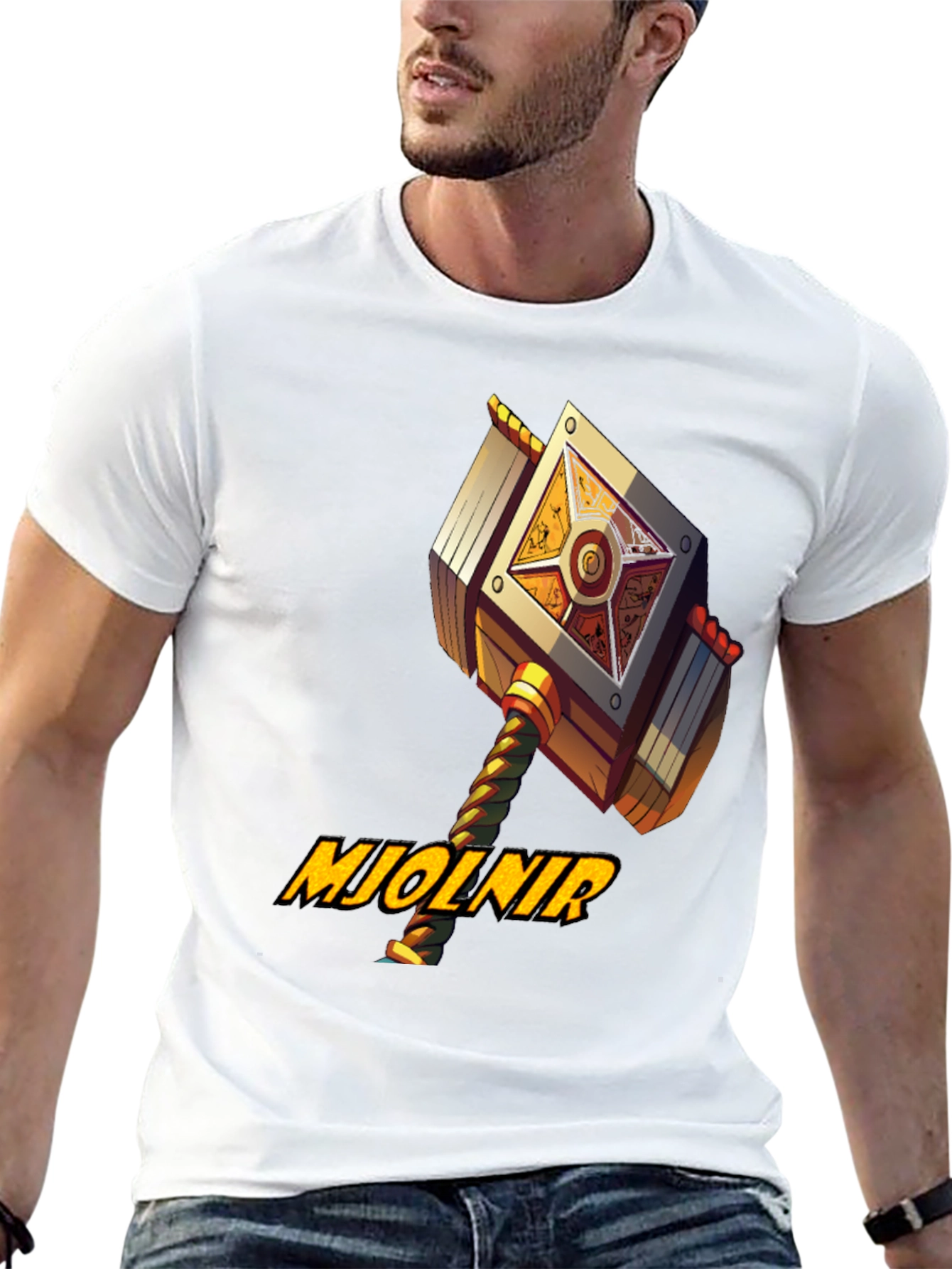 Mjolnir Hammer Graphic T-Shirt - Unique Design